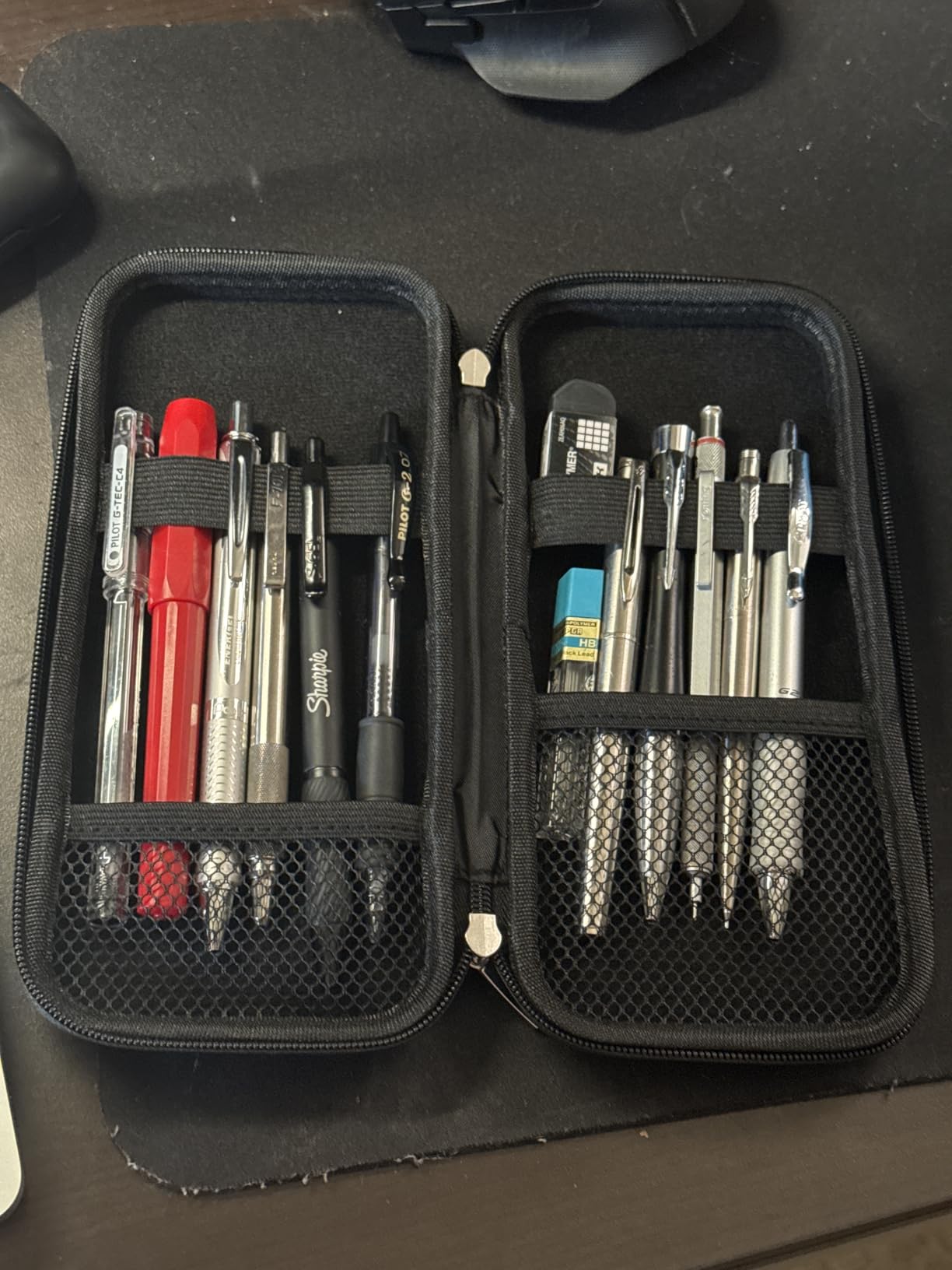 Upgraded Hard Pencil Case Box for Adults, Durable Pen Carrying Case with Zipper-Gray customer photo 1