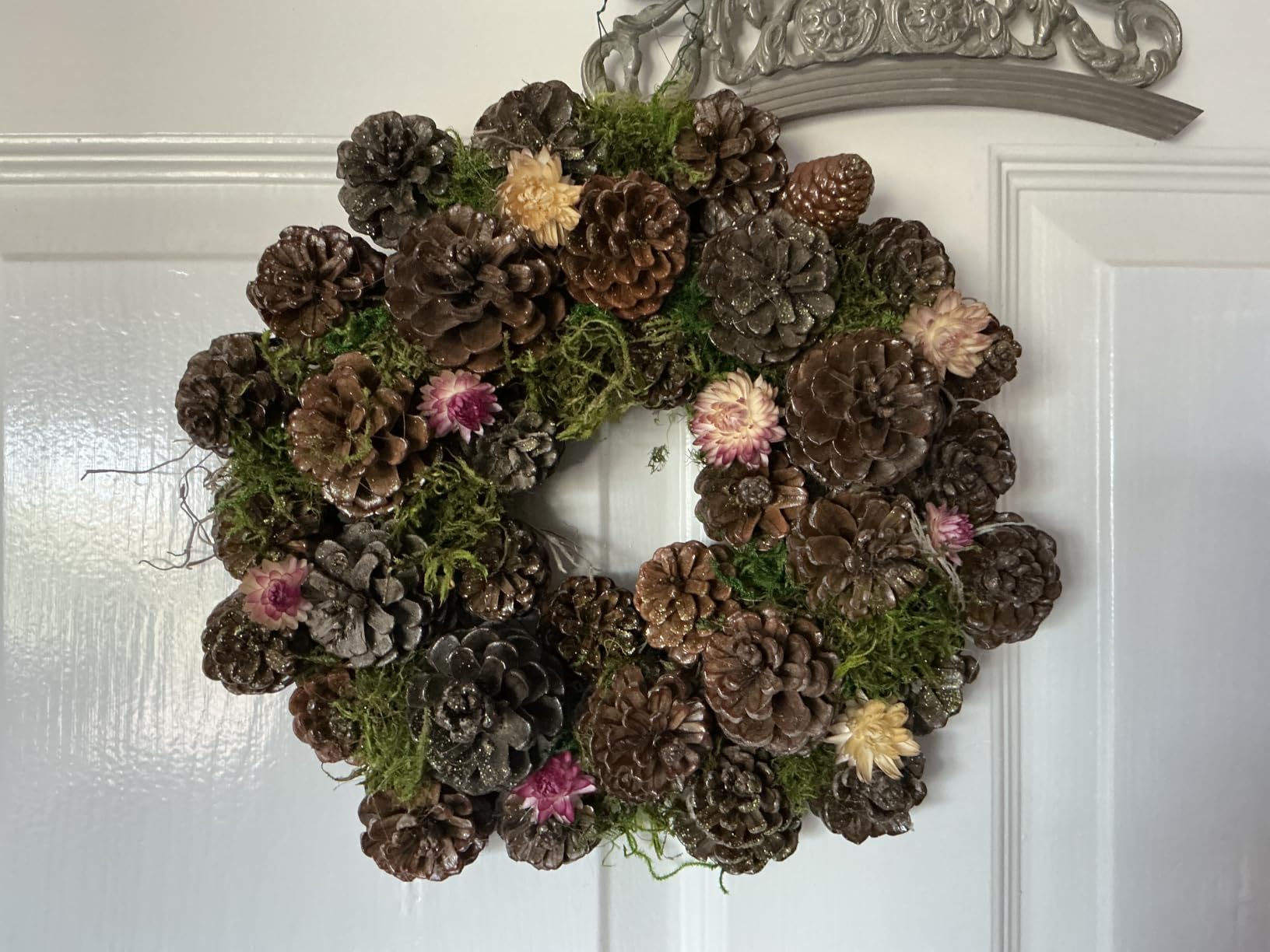2-Pack 14 Inches Wire Wreath Frame - Round Metal Wreath Form | Wreath Ring Design for DIY Crafts, Floral Projects, and Home Decor - Dark Green Wire Frame customer photo 1