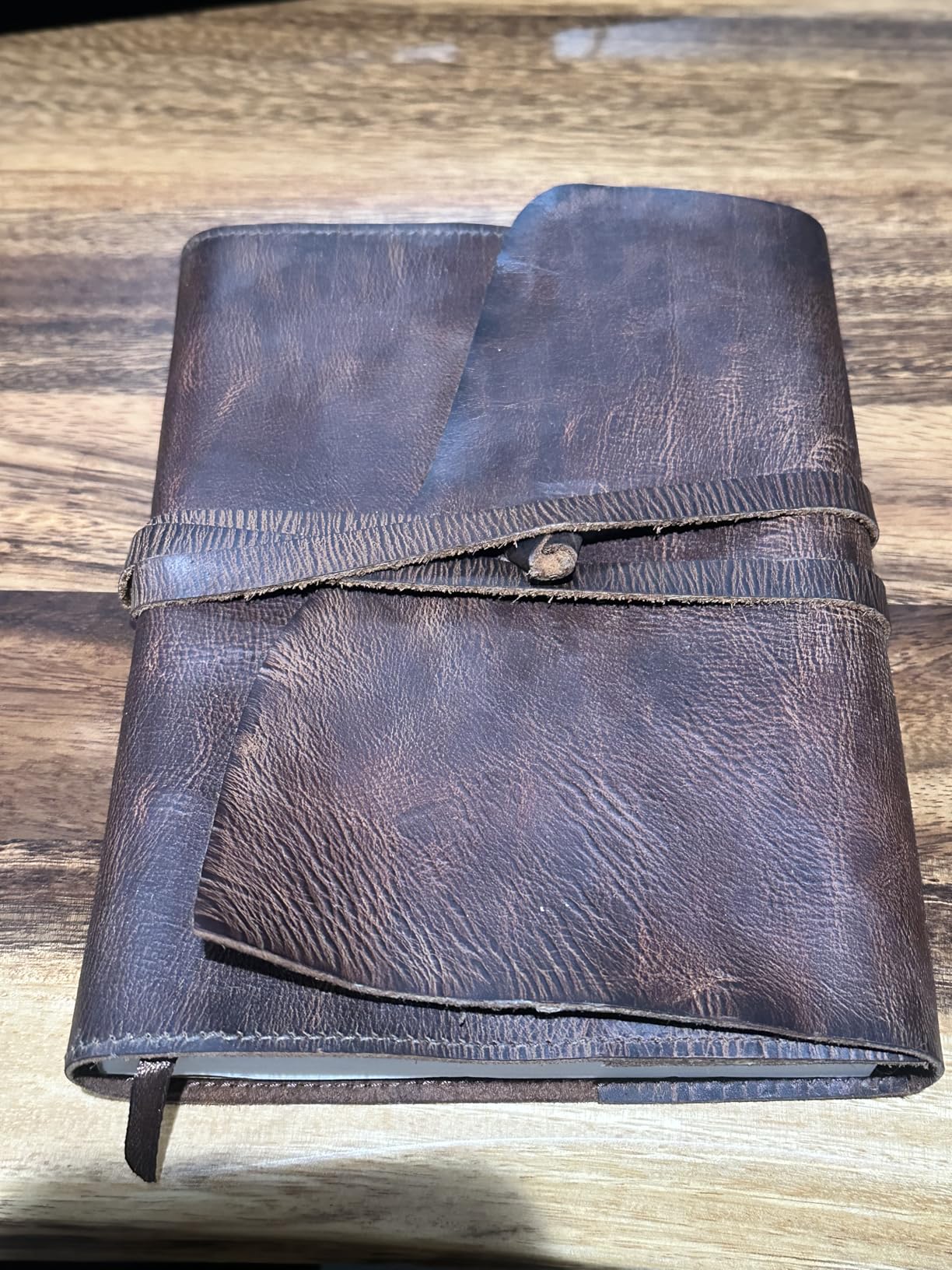 Moonster Leather Journal Refillable Notebook - Vintage Handmade Leather Bound Journal for Women and Men, Classic Leather Notebook with Pen for Writing, Travel, Bible Notes customer photo 1