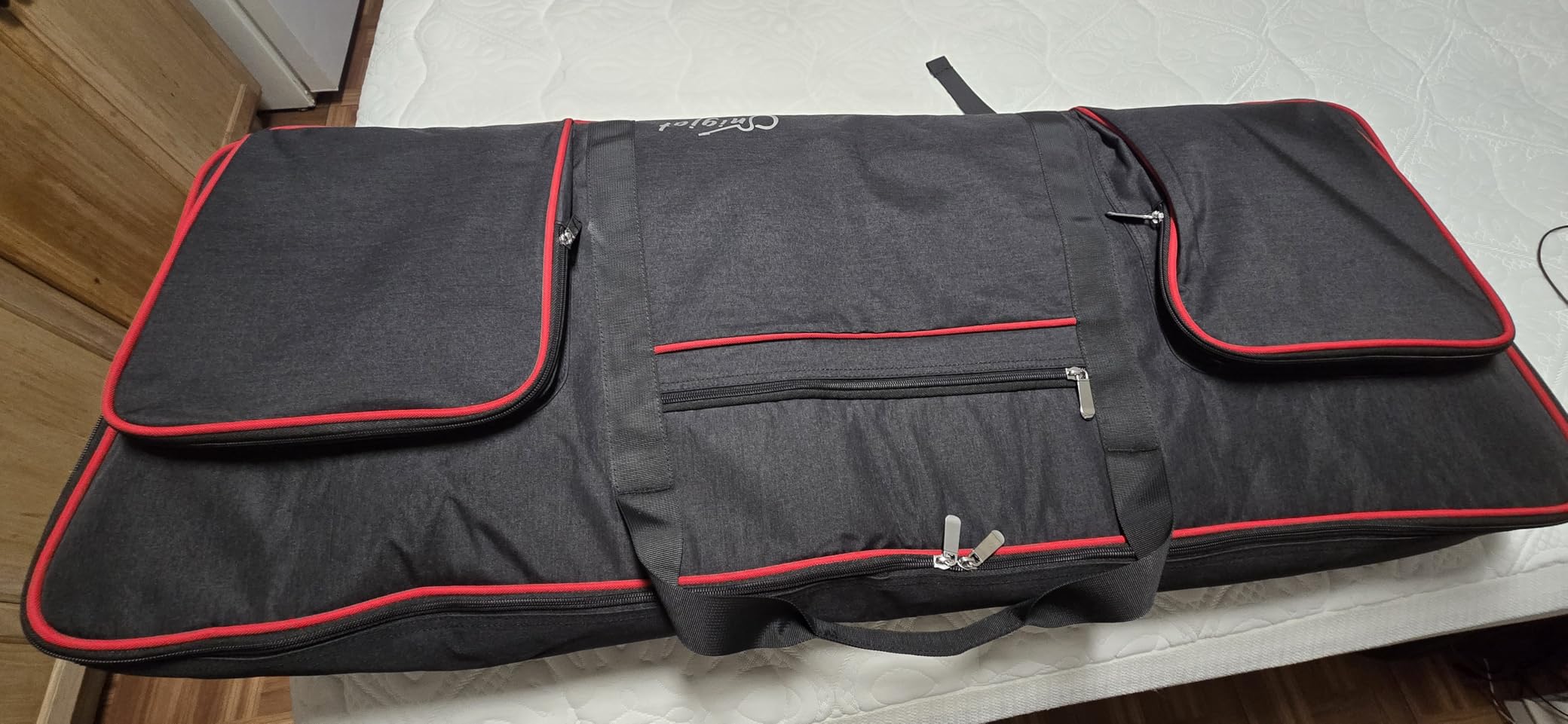 SNIGJAT 88 Key Keyboard Case Soft, Padded Piano Case with Handle and Adjustable Shoulder Straps, Keyboard Gig Bag with 3 Pockets customer photo 2