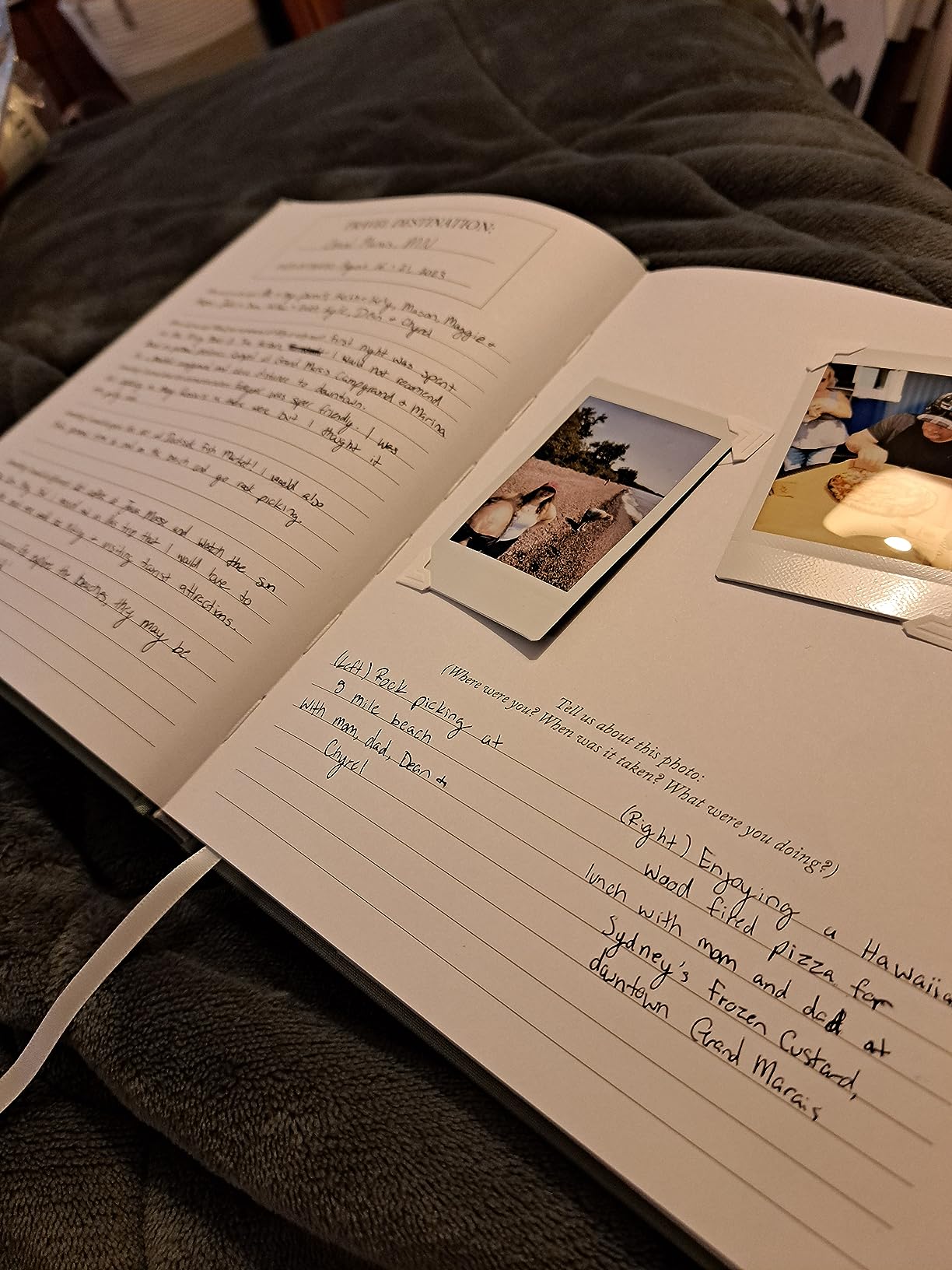 DUNCAN & STONE PAPER CO. Travel Journals - Elegant Journaling Notebook To Record All Your Travel Adventures Up To 15 Trips (Sage Green, 110 Page) customer photo 2