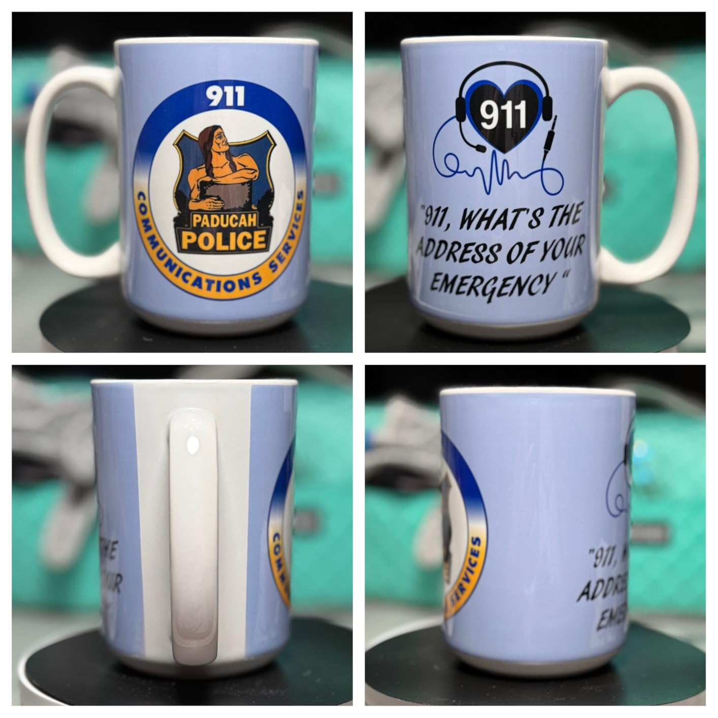 PYD Life 8 Pack Sublimation Mugs Blanks 15 OZ White Ceramic Photo Cups | Coffee Mugs with Printable Handle, for Mug Tumbler Heat Press Sublimation Oven Printing customer photo 1