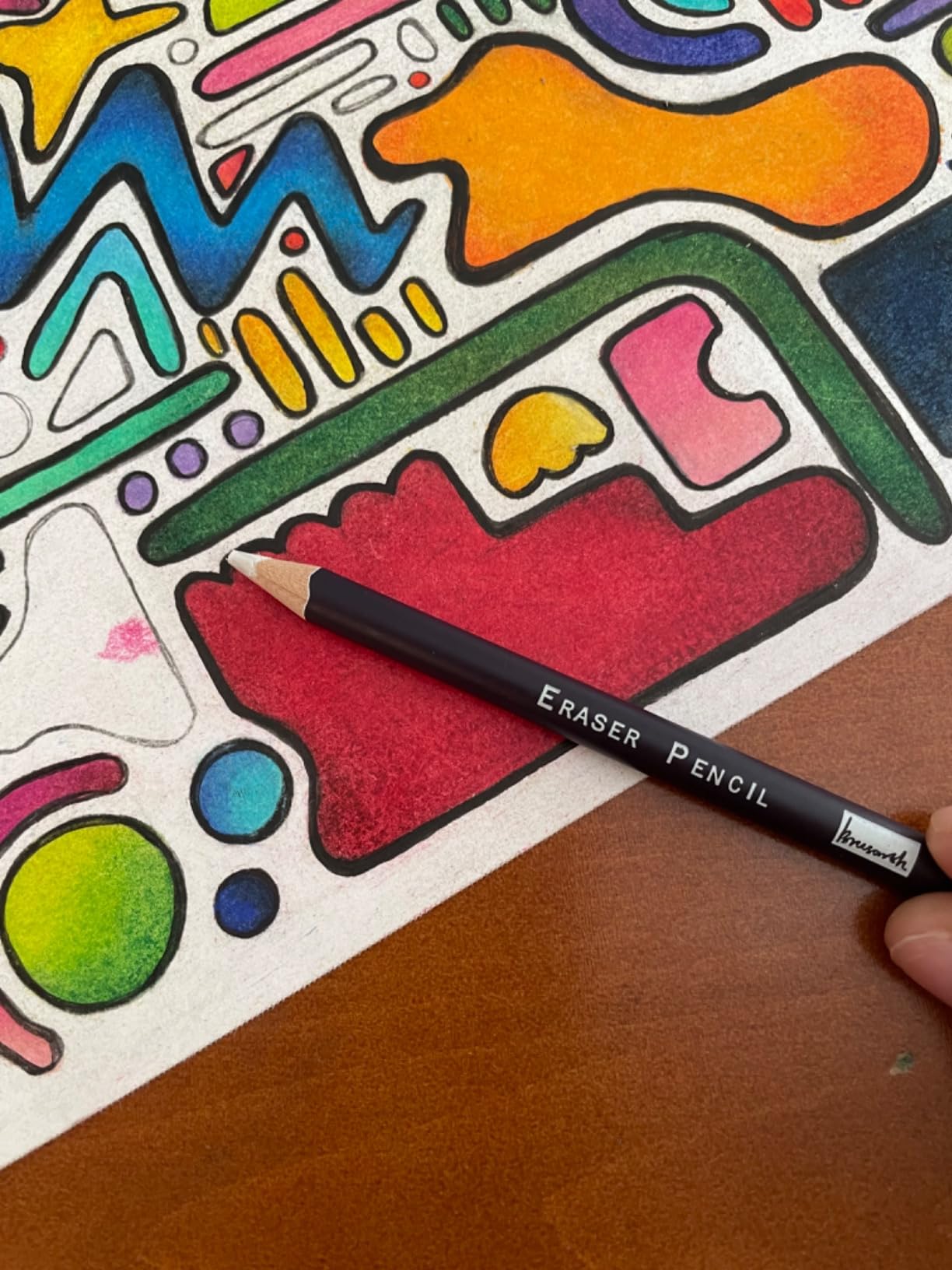 Brusarth Eraser Pencils Set - Professional 3pc Erasing Small Details or Add Highlights for Sketching, Charcoal Drawings customer photo 2