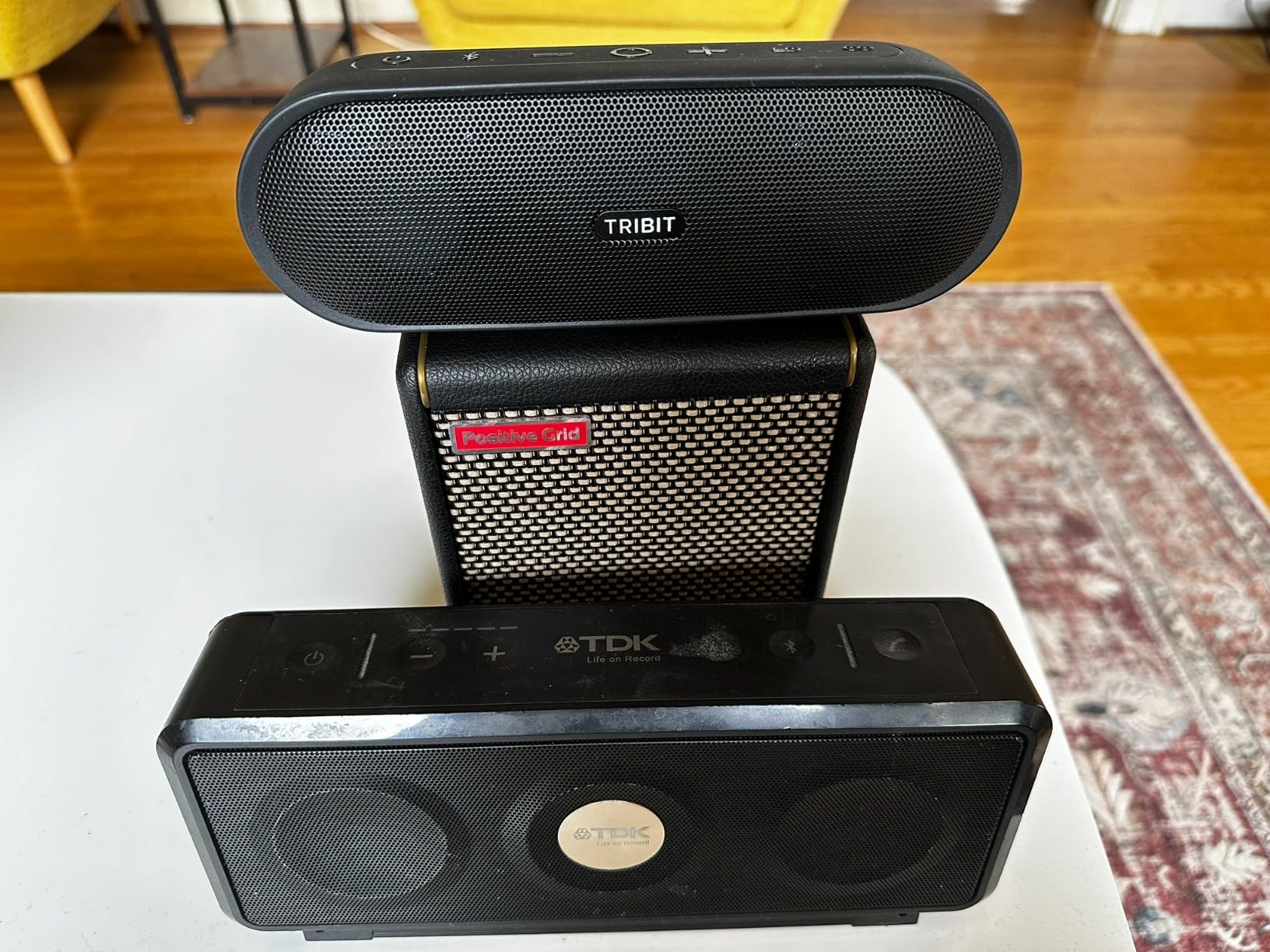 Positive Grid Spark MINI 10W Small Smart Guitar Amp & Bluetooth Speaker | Portable Sound for Guitar Playing at Home or On the Go | Black customer photo 2