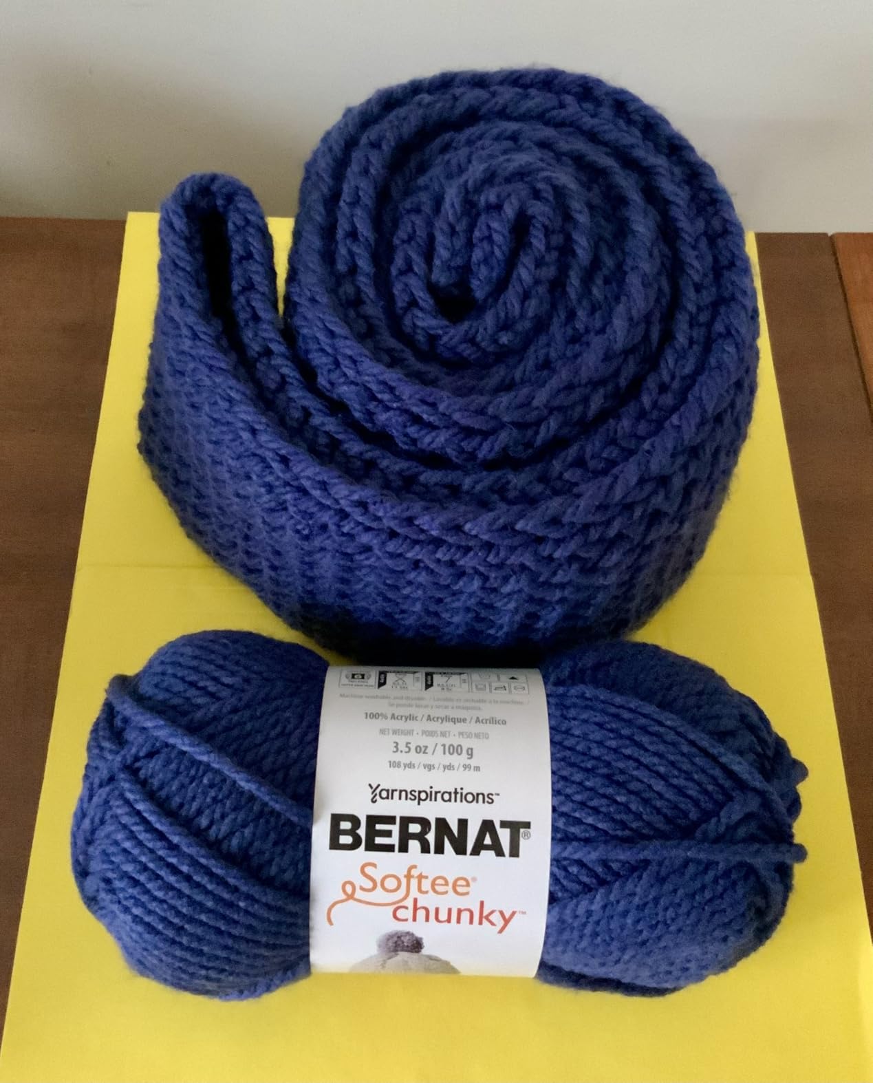 Bernat Softee Chunky Forest Yarn - (Pack of 3) 100g/3.5oz - Acrylic - 6 Super Bulky - 108 Yards - Knitting/Crochet customer photo 2