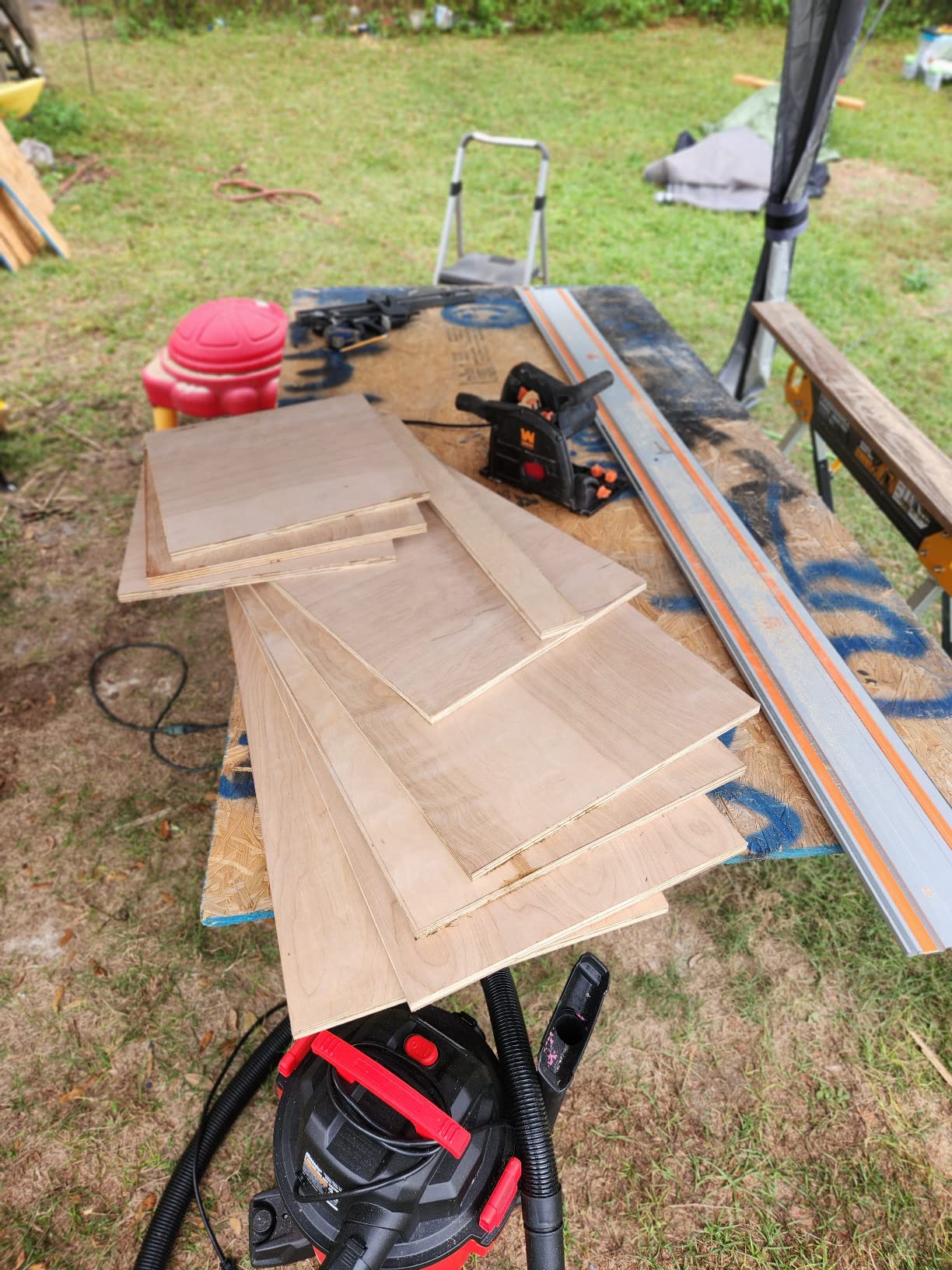WEN Plunge Cut Circular Saw Bundle with 100-Inch Track Saw Guide Rail and Adapters customer photo 2