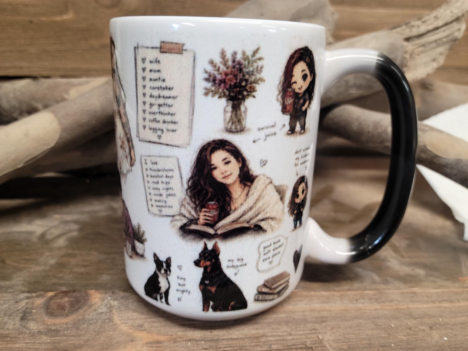 TANGLONG 11oz Tazas Magicas Para Sublimacion Mug Set of 12-Color Changing | Tazas Para Sublimar,Ceramic Cup,Sublimation Blanks,Heat Sensitive Coffee Mugs for gifts,summer, casual, beach, party customer photo 2