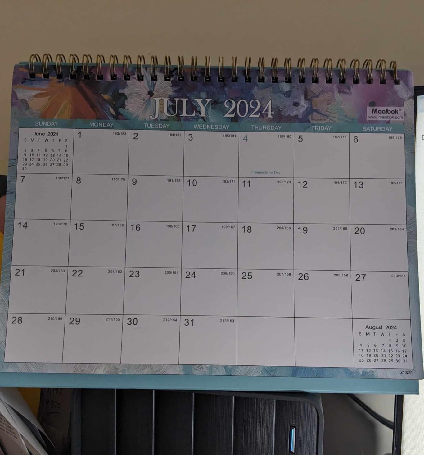 2026-2027 Desk Calendar - Standing Flip Desktop Calendar 2026-2027, JUL 2026 - DEC. 2027, 9.8
