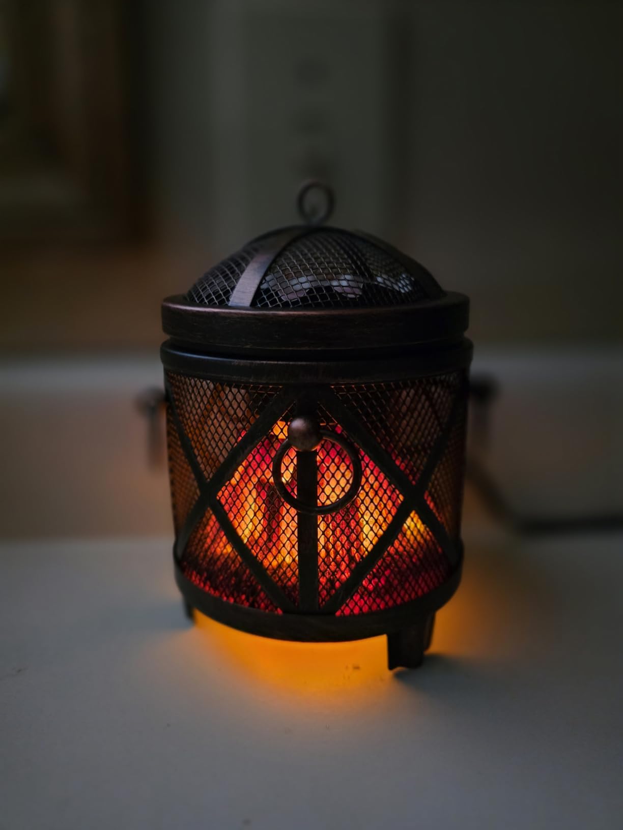 Dicimi Wax Melt Warmer, 4-in-1 Electric Wax Melter, Oil Burner, Fireplace Wax Warmers, for Home Office Bedroom Aromatherapy Present and Decorations (Bronze, Fireplace Stove) customer photo 1