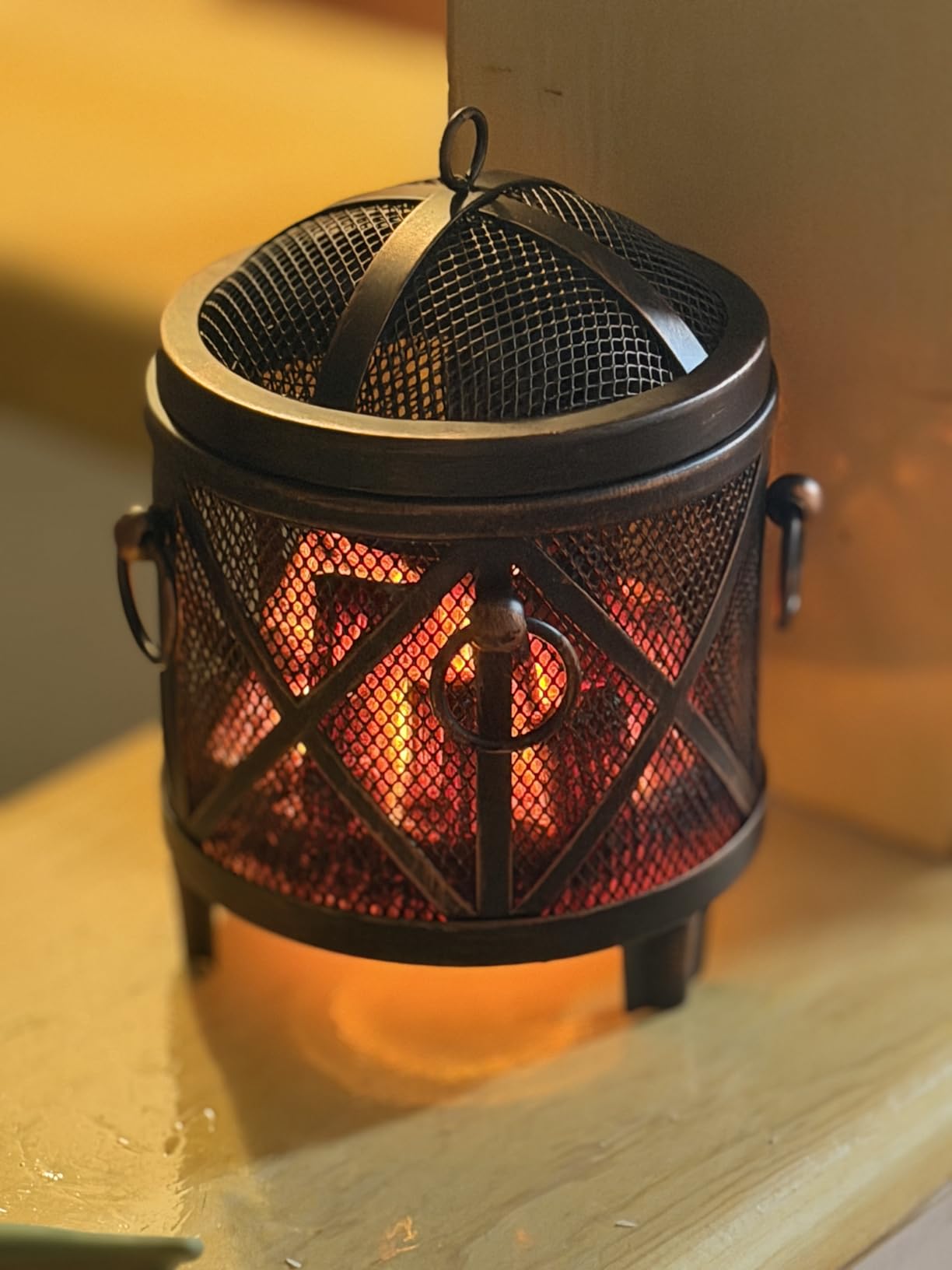 Dicimi Wax Melt Warmer, 4-in-1 Electric Wax Melter, Oil Burner, Fireplace Wax Warmers, for Home Office Bedroom Aromatherapy Present and Decorations (Bronze, Fireplace Stove) customer photo 2