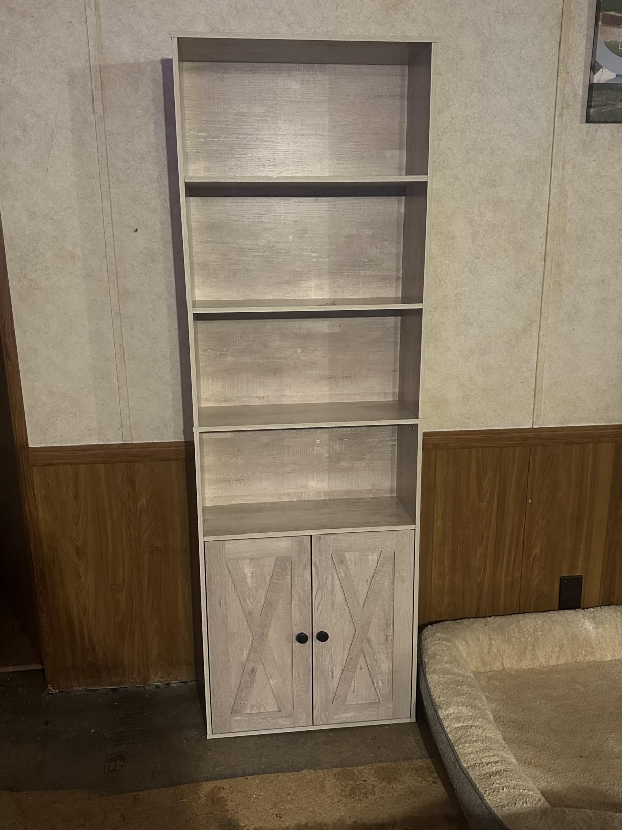 IRONCK Industrial Bookshelves and Bookcases with Doors Floor Standing 6 Shelf Display Storage Shelves 70 in Tall Bookcase for Home Office, Living Room customer photo 1