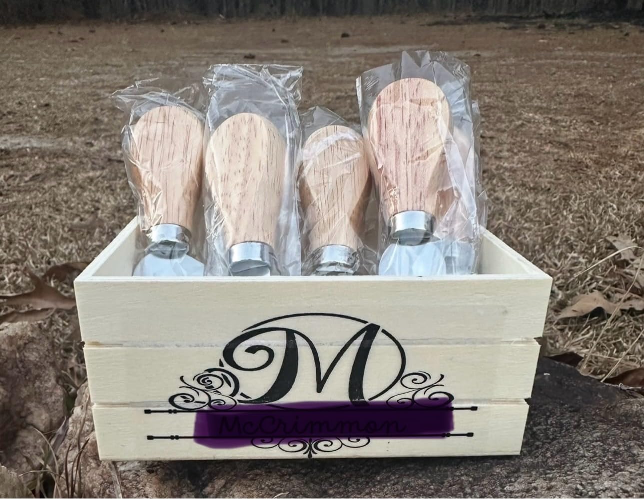 10 Pcs Cheese Knives, Wooden Handle Cheese Knife Set for Charcuterie Board, Mini Steel Stainless Cheese Cutter, Spreader, Fork for Party Wedding Christmas, Charcuterie Accessories customer photo 1