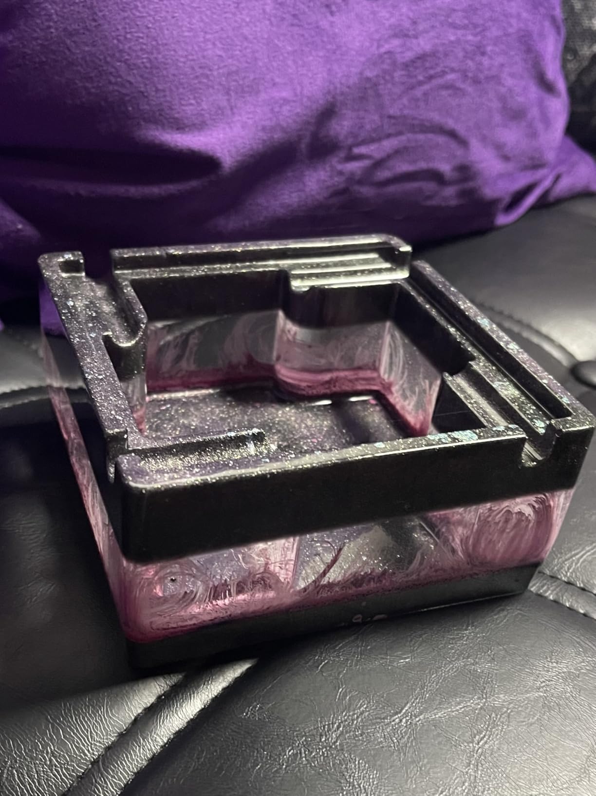 1 Pcs Large Heavy Ashtray Resin Mold Storage Box Silicone Molds Epoxy Resin Square Shaped Ashtray Ash Tray Suitable for Cigarette Ash Holder for Home, Handmade DIY Making Decor Art Crafts customer photo 1