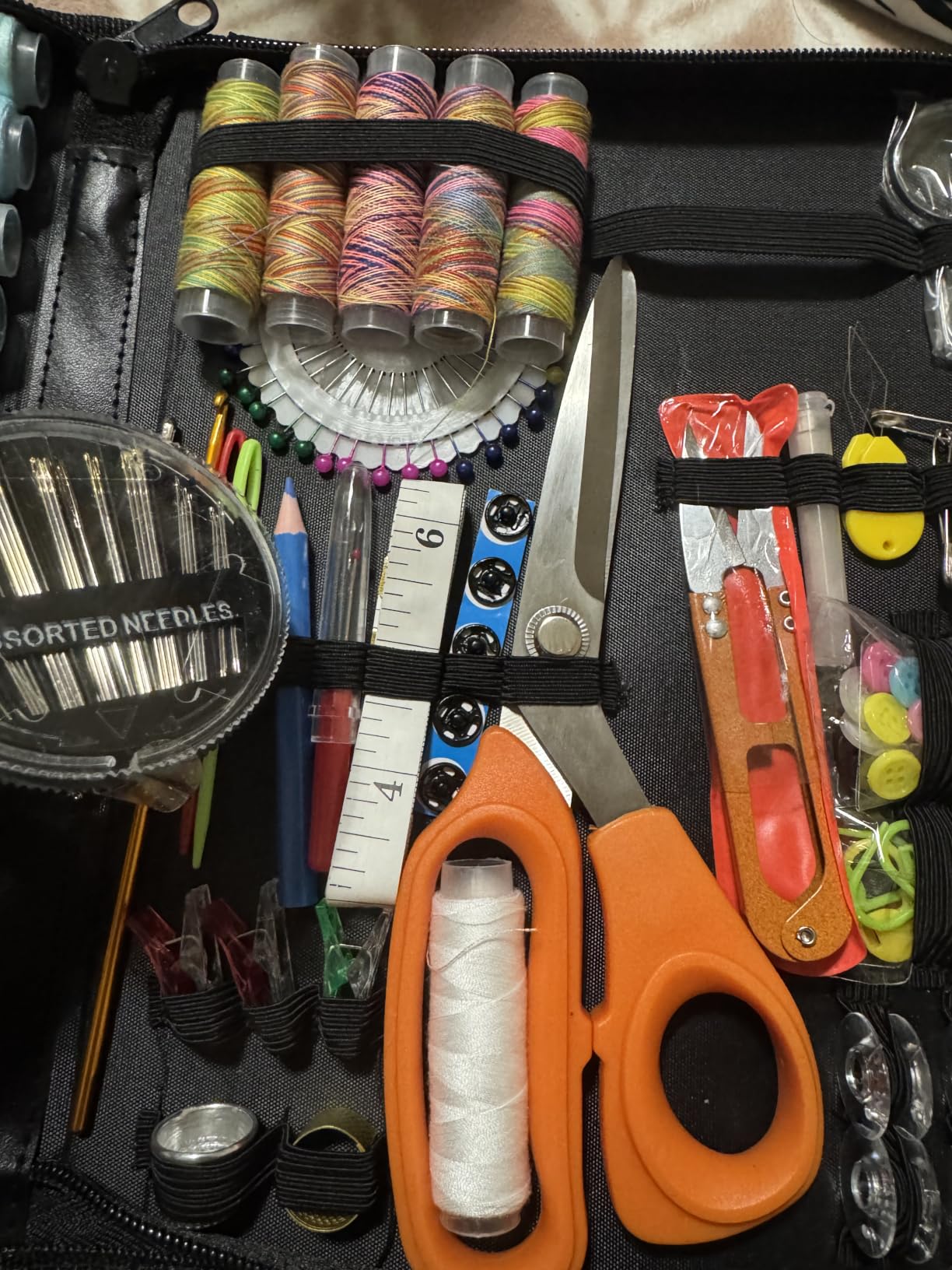 Maxfanay Sewing Kit for Adults Beginners, Portable Needle Thread Repair Kit | Heavy Duty Tailor Scissors, 43XL Thread & Yarn Snips, Complete Sewing Supplies Set for Home, Travel & College Dorm Essentials customer photo 1