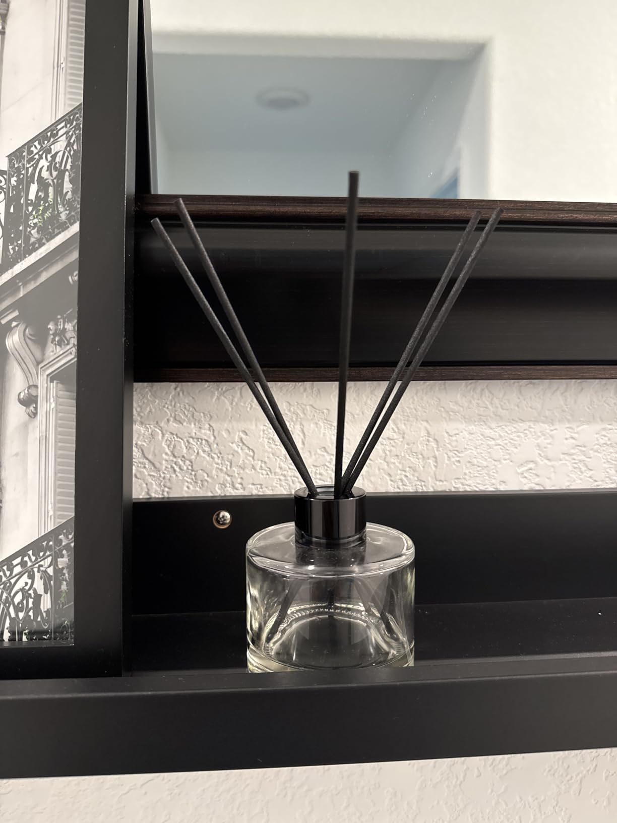 4PCS Fragrance Glass Diffuser Bottles, Refillable Diffuser Bottles with 20pcs Reeds Sticks & Black Caps & Funnel, Diffuser Jars for Home Oil Fragrance Decoration Girl Women Gift (100ML) customer photo 2
