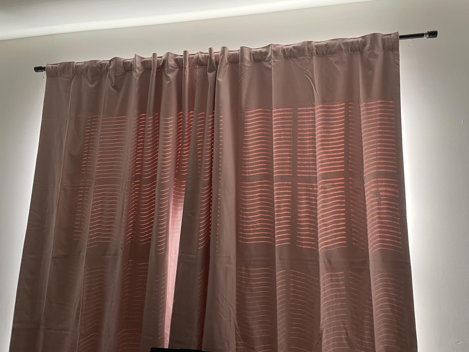 100% Blackout Shield Linen Textured Total Blackout Curtains for Bedroom 84 Inches Long, Back Tab/Rod Pocket Living Room Drapes, Thermal Insulated Blackout Curtains 2 Panels Set, 50