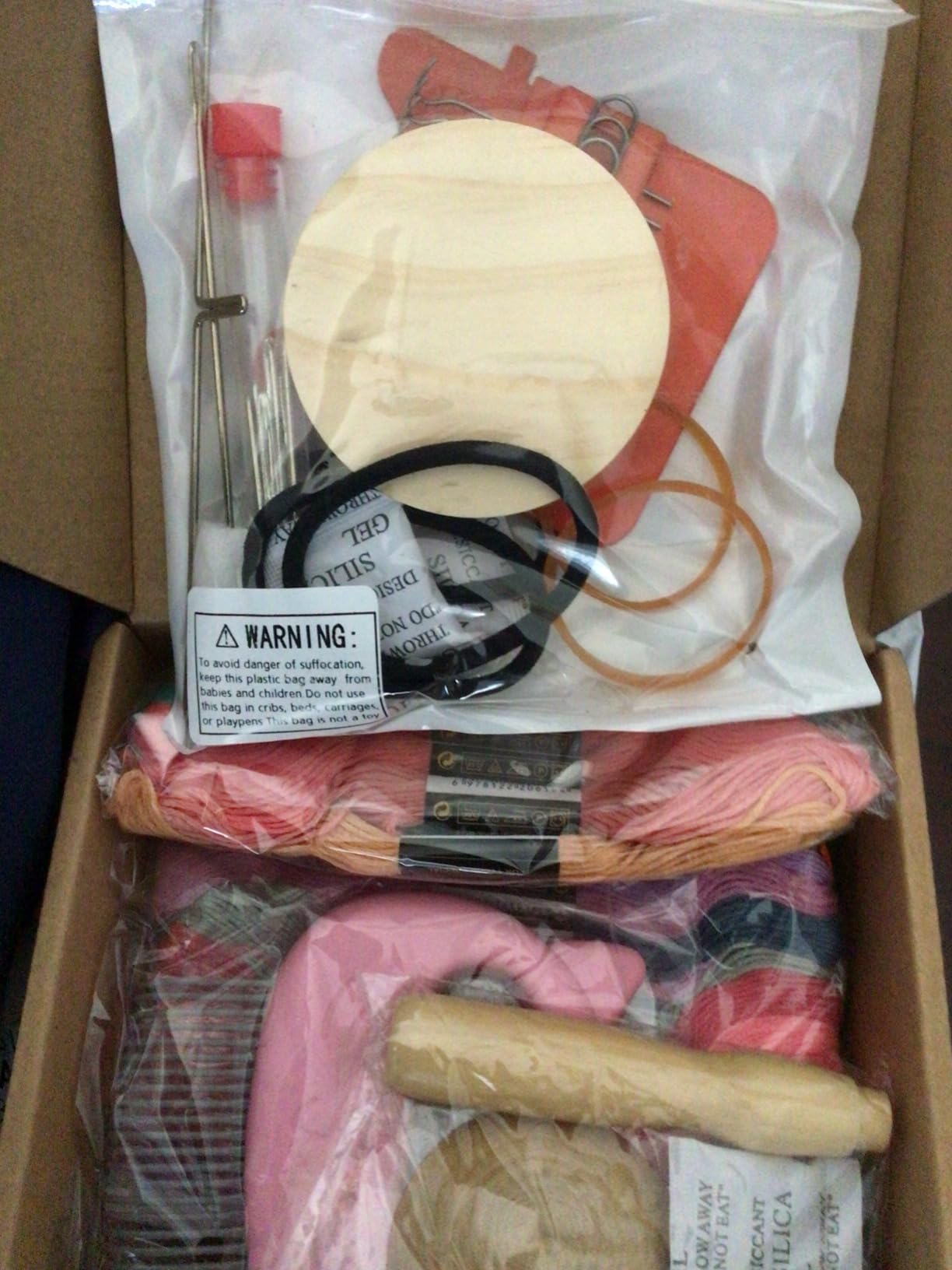 Caydo Speedweve Darning Mini Loom Kits Machine with 50 Color Threads, Sock Darning Mushroom Egg, Complete Darning Kit for Beginners Quickly Mending Jeans Socks, DIY Artful Patterns, Repair Clothes customer photo 1