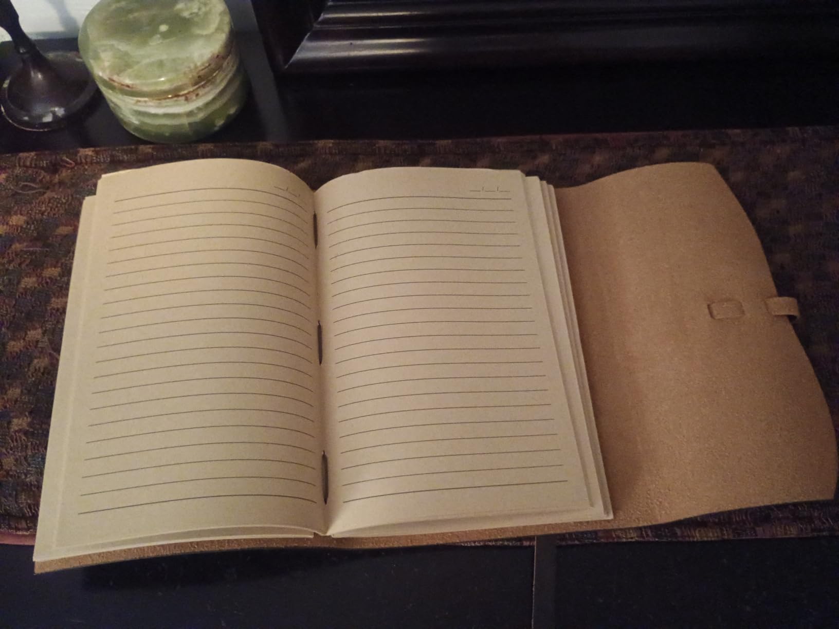 RILIHO Leather Journal Notebook - Genuine Leather Journals for Writing 260 Pages 5x7.1 Inches Vintage Journal For Man and Women Gifts For Man Artist, Travel Journal, Brown customer photo 1