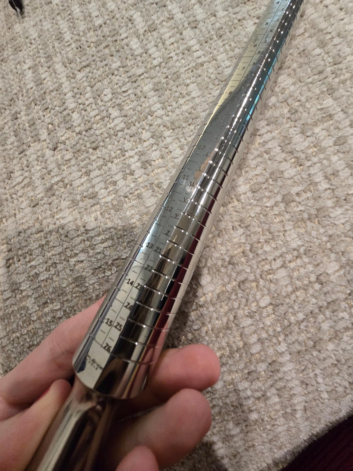 Splenor Tools Solid Stainless Steel 4 Size Ring Mandrel - for Measuring & Forming Rings - Jewelry Making Tool - Ring Sizer - Size (US 1½-15½, UK D-Z6, CU 41-76 & in 1-36) customer photo 1