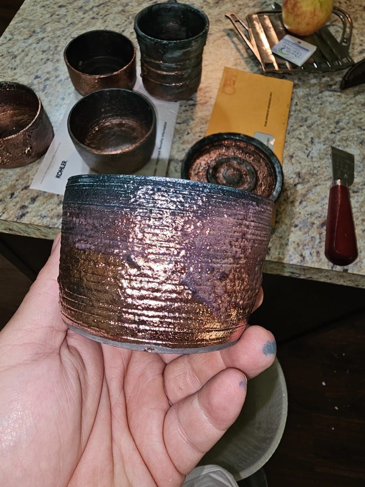 Penguin Pottery Glazes - Raku Series - Solar Flare - Low Fire (16oz | 473 ml) customer photo 2
