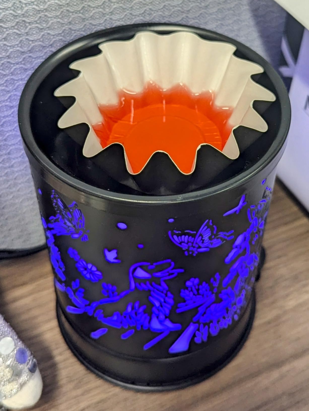 Nawaza Wax Melts Warmer Scented Metal 2-in-1 Electric LED Burner Black Tree - Wax Melter, Aromatherapy Essential Oil Diffuser, Home Office Bedroom Decor, Christmas Gift for Women customer photo 2