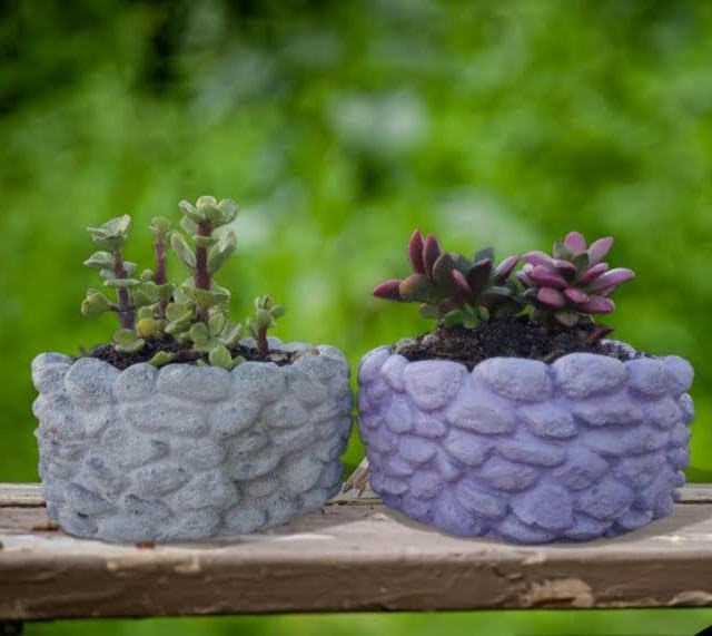 Round Vertical Stripe Flower Pot Silicone Mold Plaster Succulent Planter Vase Concrete Mold Candle Jar/Pen Container Epoxy Resin Cement Clay Mould customer photo 2
