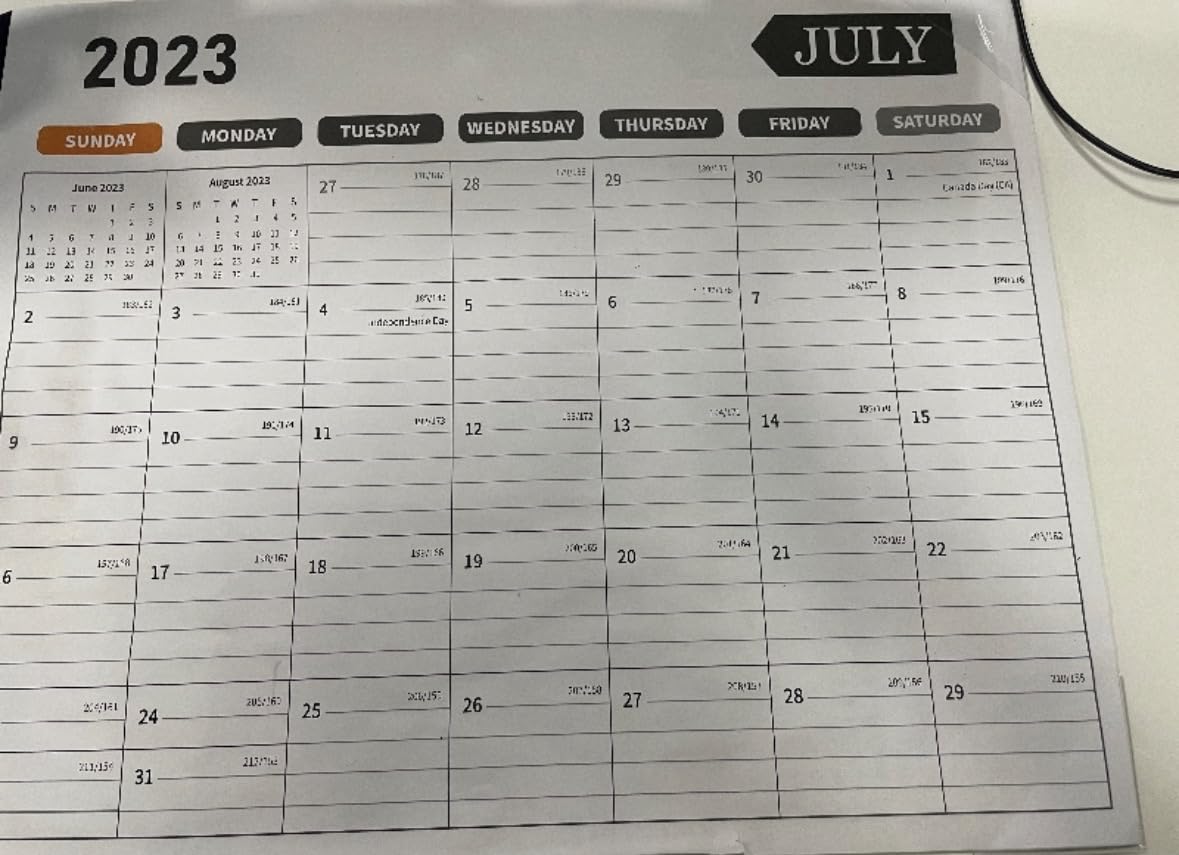 Large Desk Calendar 2026-2027, 22x17 Inch PU Leather Desk Pad Calendar, 18 Months (Jul 2026 - Dec 2027), Big Desktop Blotter for Office, Home & Classroom customer photo 2