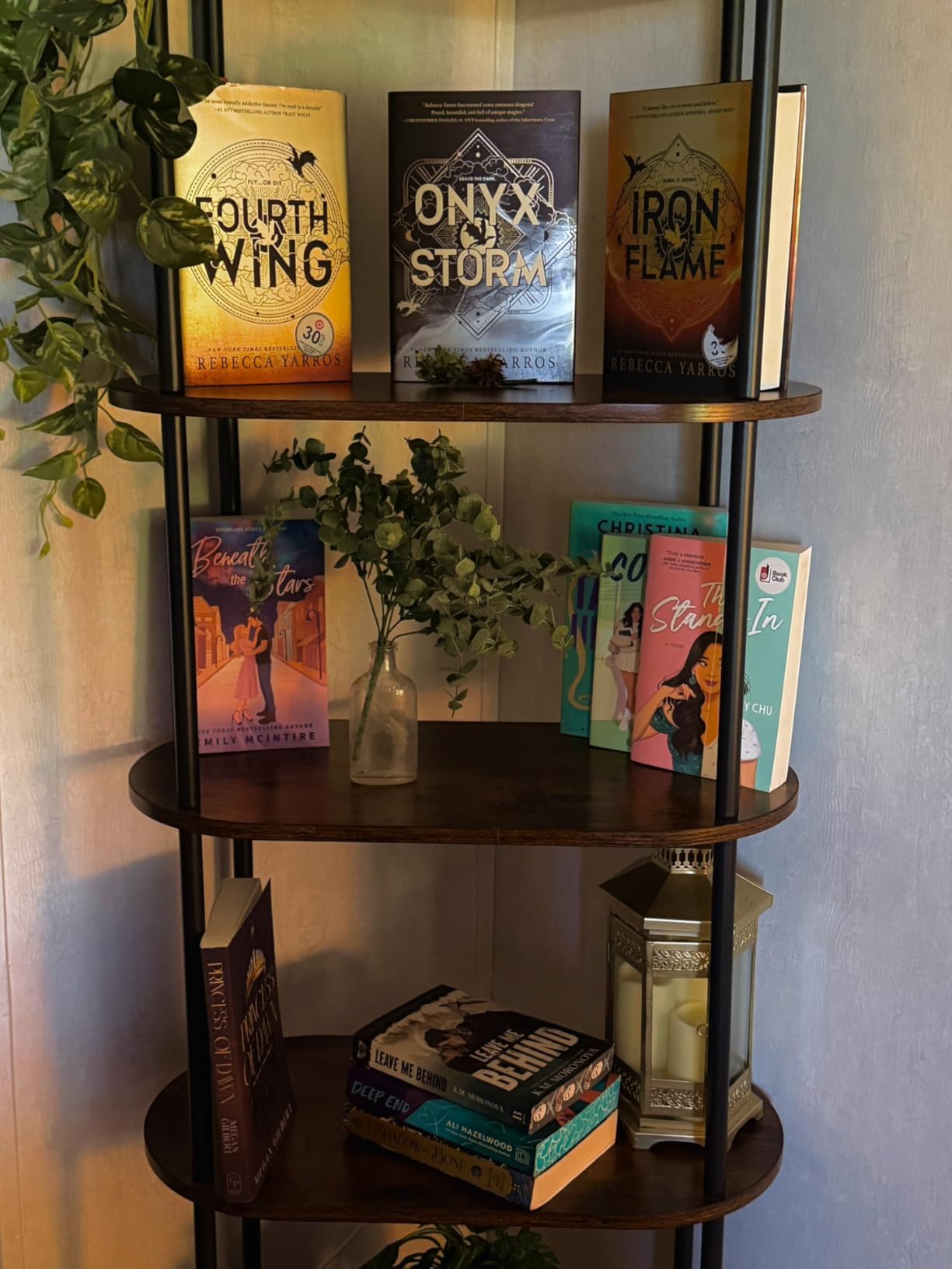 HOOBRO 5 Tier Open Bookshelf, Industrial Arched Bookcase Display Shelf Rack, Wooden Bookcase Storage Shelf Metal Frame, Tall Storage Organizer for Home, Easy Assembly, Rustic Brown BF176SJ01 customer photo 2
