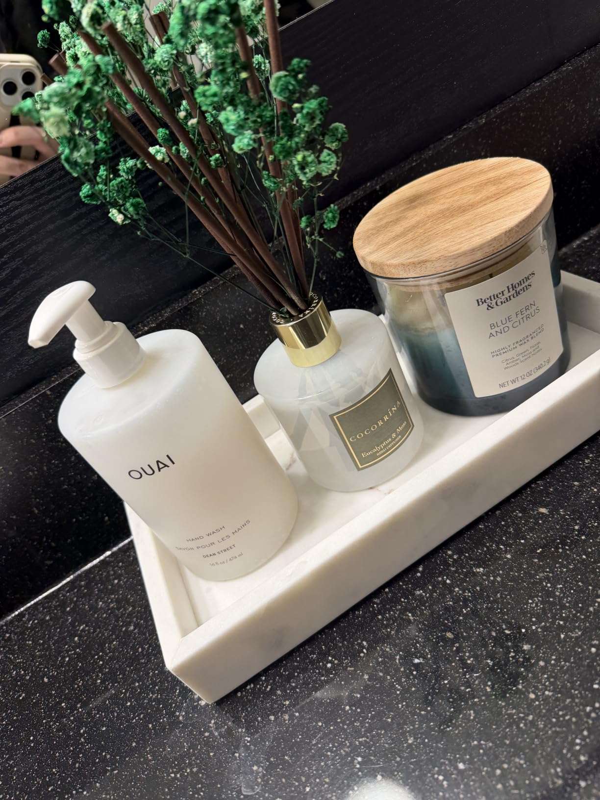 Reed Diffuser Sets- Eucalyptus & Moss Scented Diffuser with Sticks Home Fragrance Reed Diffuser for Bathroom Shelf Decor customer photo 1