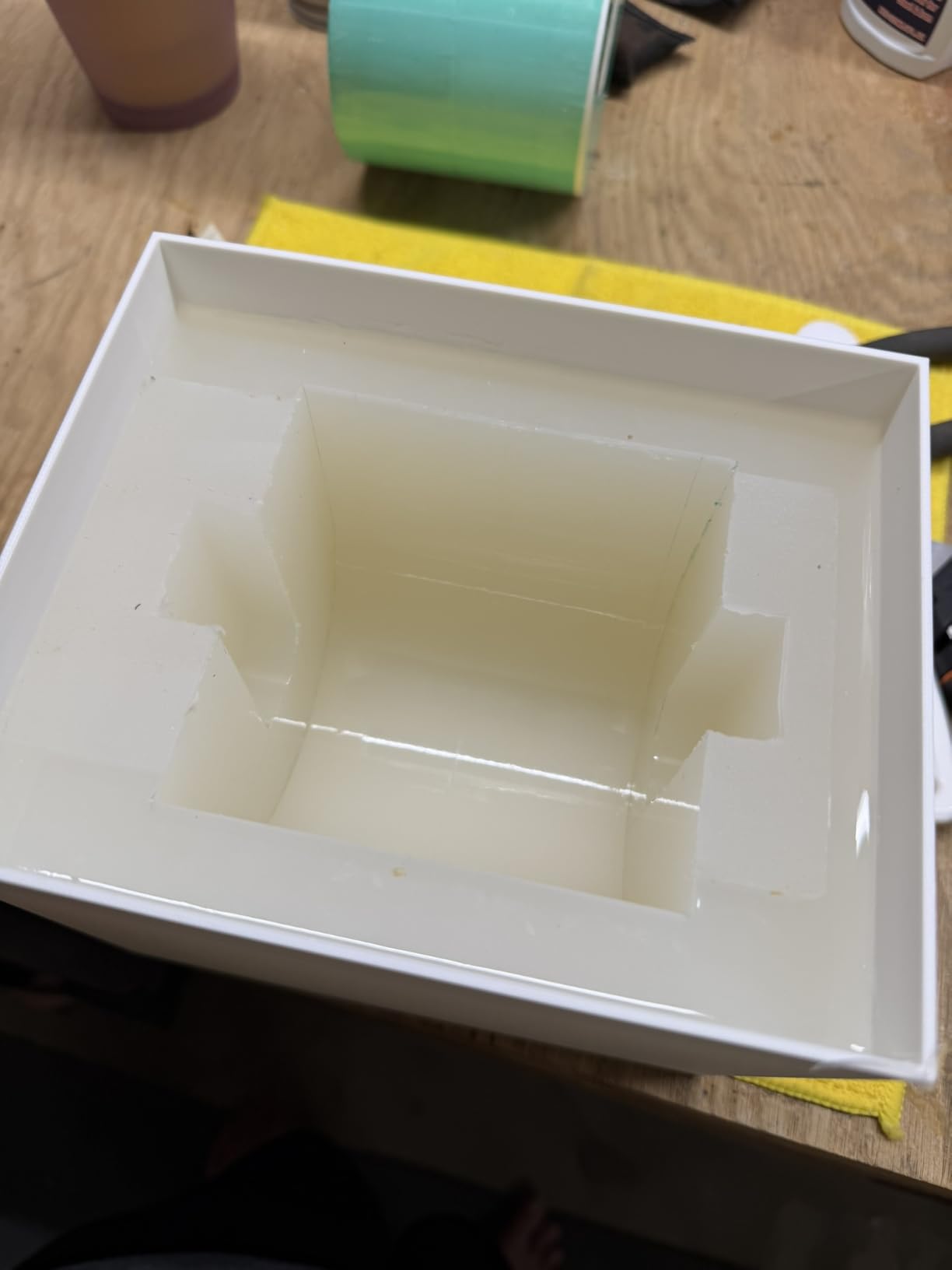 CHANGTIKEJI Silicone Mold Making Kit, 64OZ Super Elastic Liquid Silicone for Mold Maker, Fast Cure Translucent Silicone Rubber for Casting Resins Mold, Silicone Mold, Candle Mold, Soap Mold, Food Mold customer photo 1