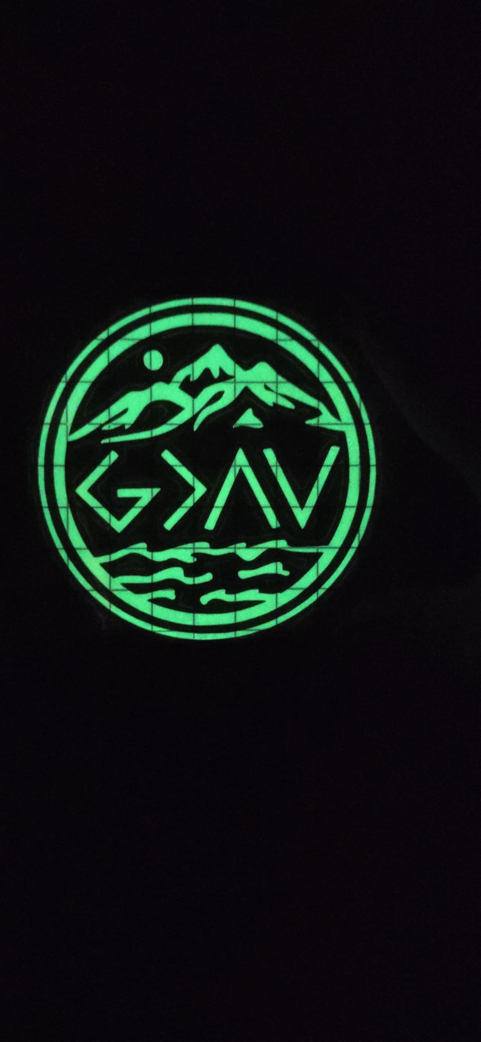 WRAPXPERT Glow in the Dark Permanent Adhesive Vinyl Holographic Iridescent Vinyl Opal White Glow Green for Stickers,Decal,Lettering,12