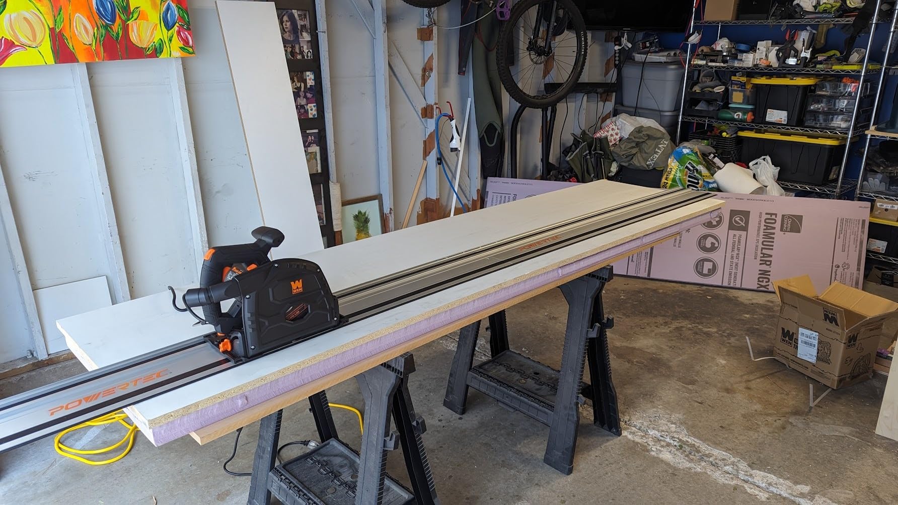 WEN 7.25-Inch Track Saw, Variable Speed (CT1274), Corded Electric customer photo 1