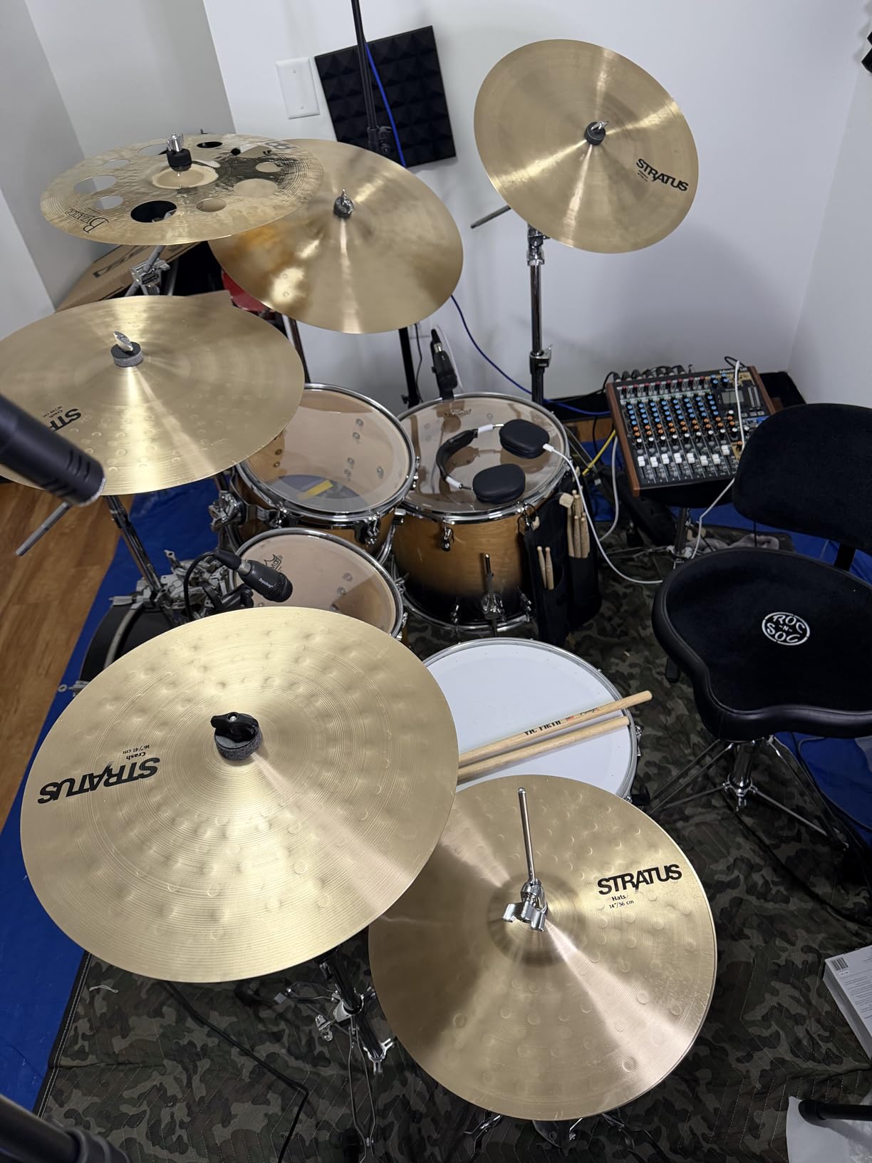 Depusheng 7-Piece Drum Microphone Set with 5 Dynamic Percussion Microphones and 2 Condenser Percussion Microphones customer photo 1
