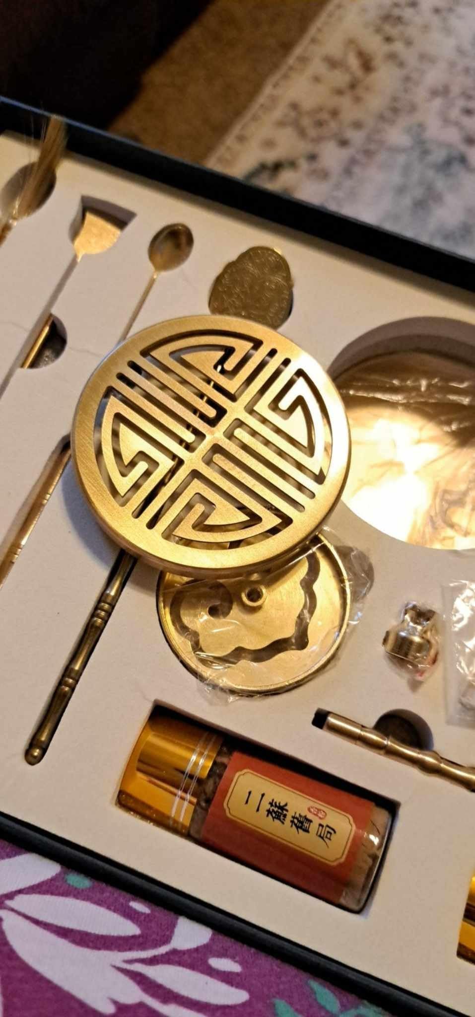 12 Pcs Brass Incense Burner Kit - Incense Making Kit with Cone Tower Mold, Holder for Yoga Meditation & Home Fragrance customer photo 1