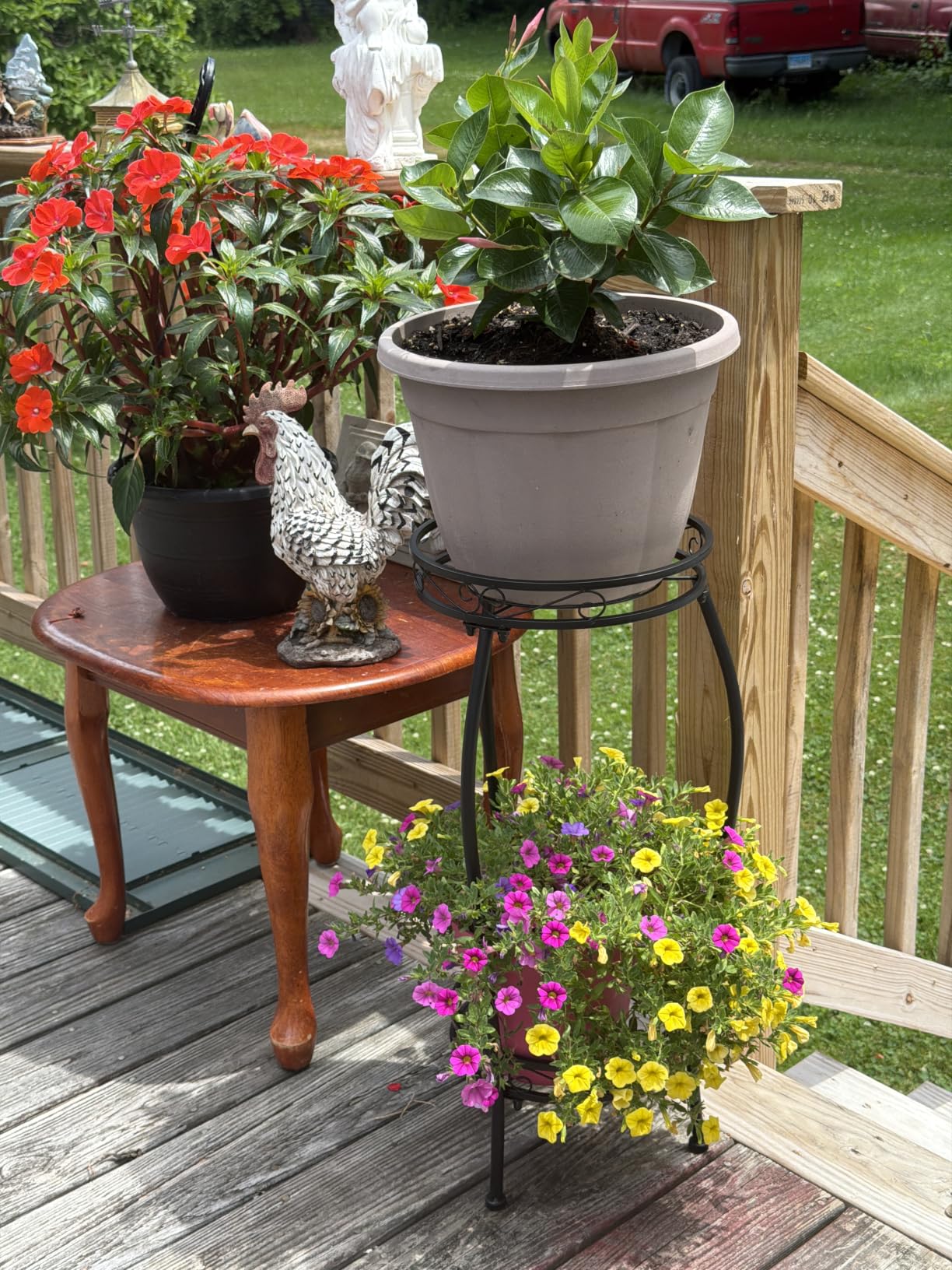 Plant Stand Indoor Outdoor 2 Tier 27