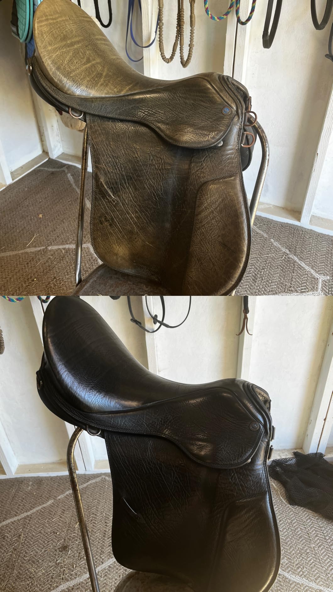 Angelus Leather Dye - Flexible Leather Dye for Shoes, Boots, Bags, Crafts, Furniture, & More 3oz, Dauber Included (Jet Black) customer photo 2