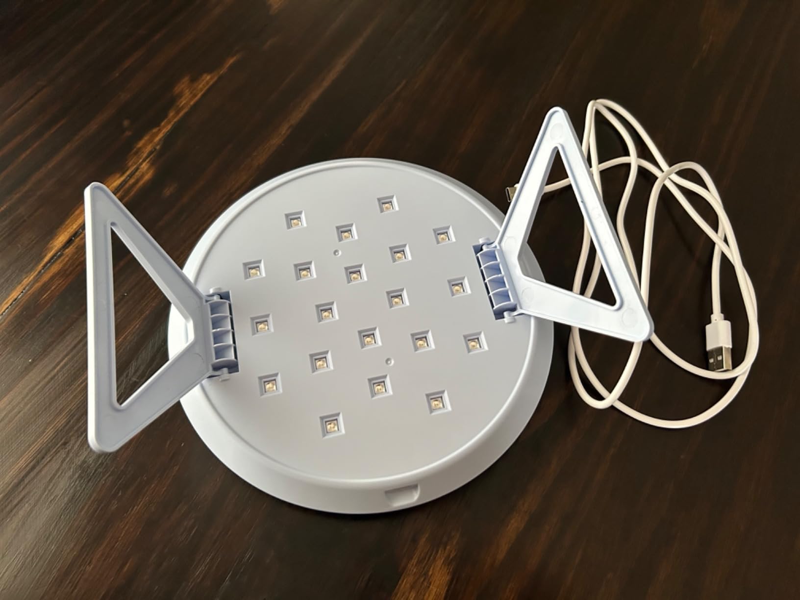 LET'S RESIN Round UV Resin Light Pro, Foldable Lamp, 2/3/5-Min Timer | Round UV lamp provides concentrated light, wide coverage, 2/3/5-minute timer settings and a portable foldable design customer photo 2