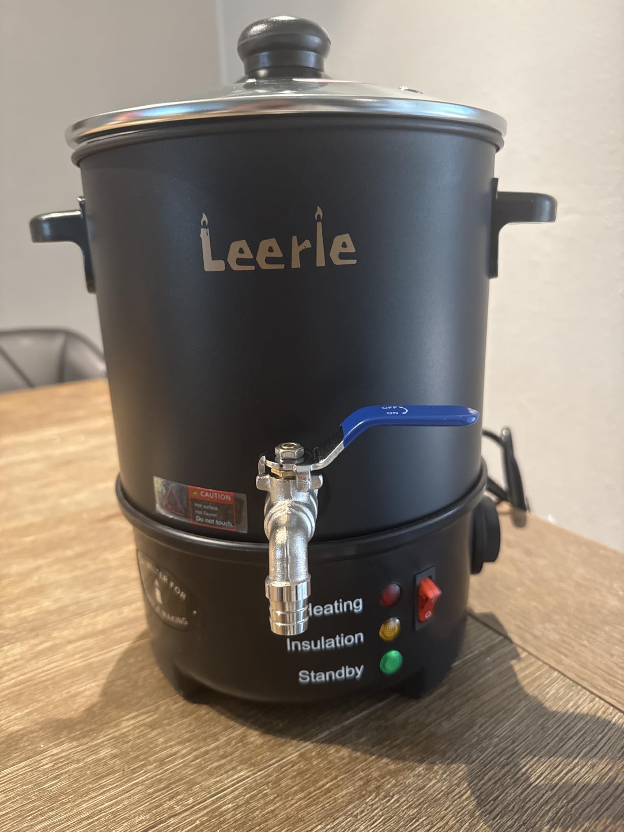 Leerie 10Lbs Wax Melter for Candle Making - L5 Candle Wax Melting Pot with Heating Core Brass Spout & Temp Control for DIY Home Business Candle Maker for Candle Making Supplies (L5-US-110V) customer photo 1