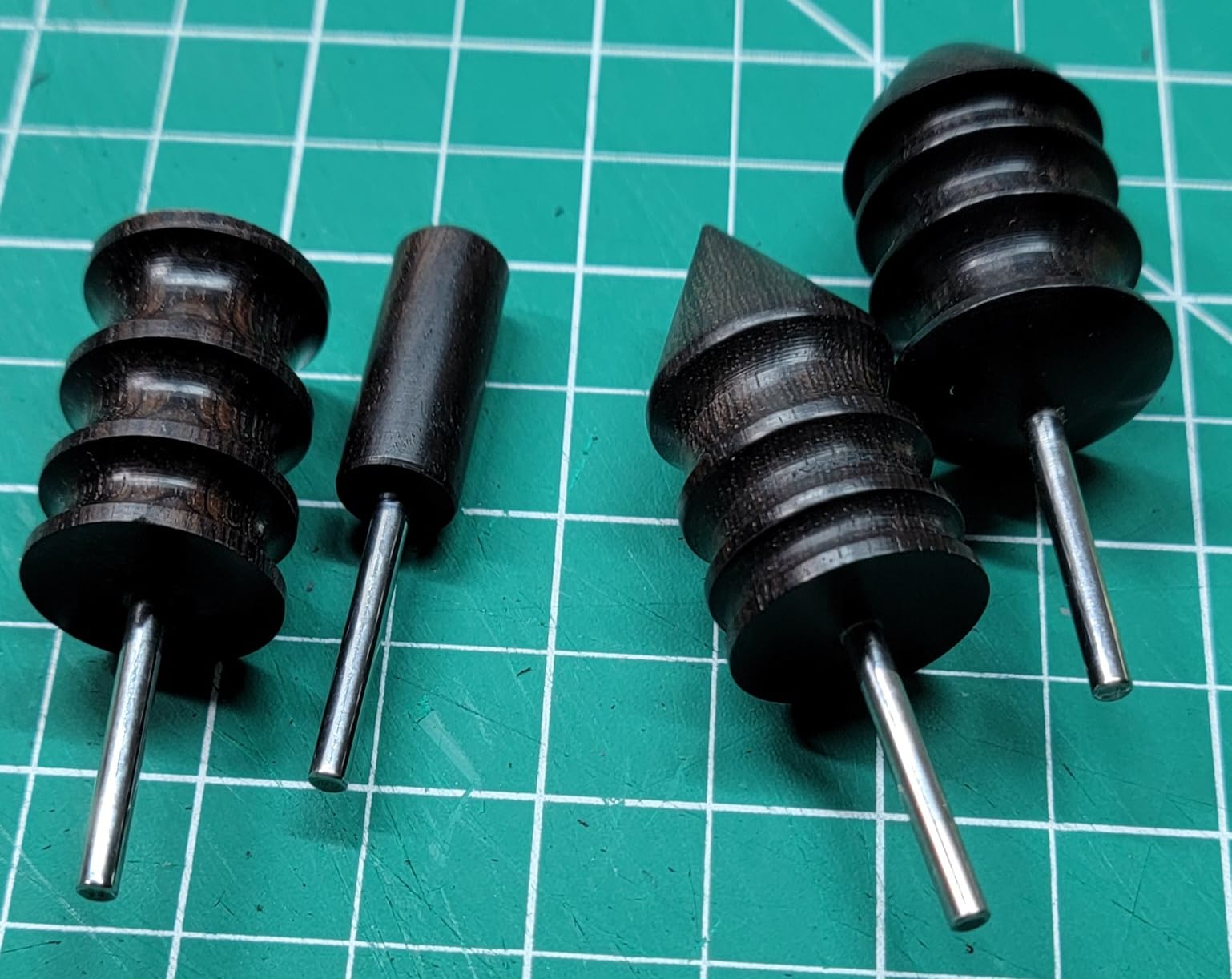 NQEUEPN 5pcs Leather Burnisher Bits for Rotary Tool, 5 Styles Ebony Burnishing Machine Accessories customer photo 1