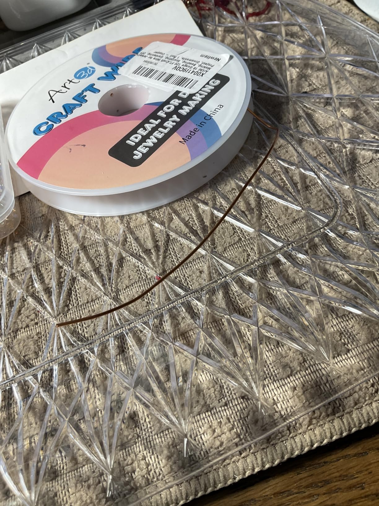 Art3d 18 Gauge Craft Wire for Beading & Sculpting, 120 ft, 1 Roll, Copper | Flexible, Malleable, Polished Finish, Easy to Shape, Easy Unwinding, for Jewelry Making, Electroculture, DIYers, Artisans customer photo 1