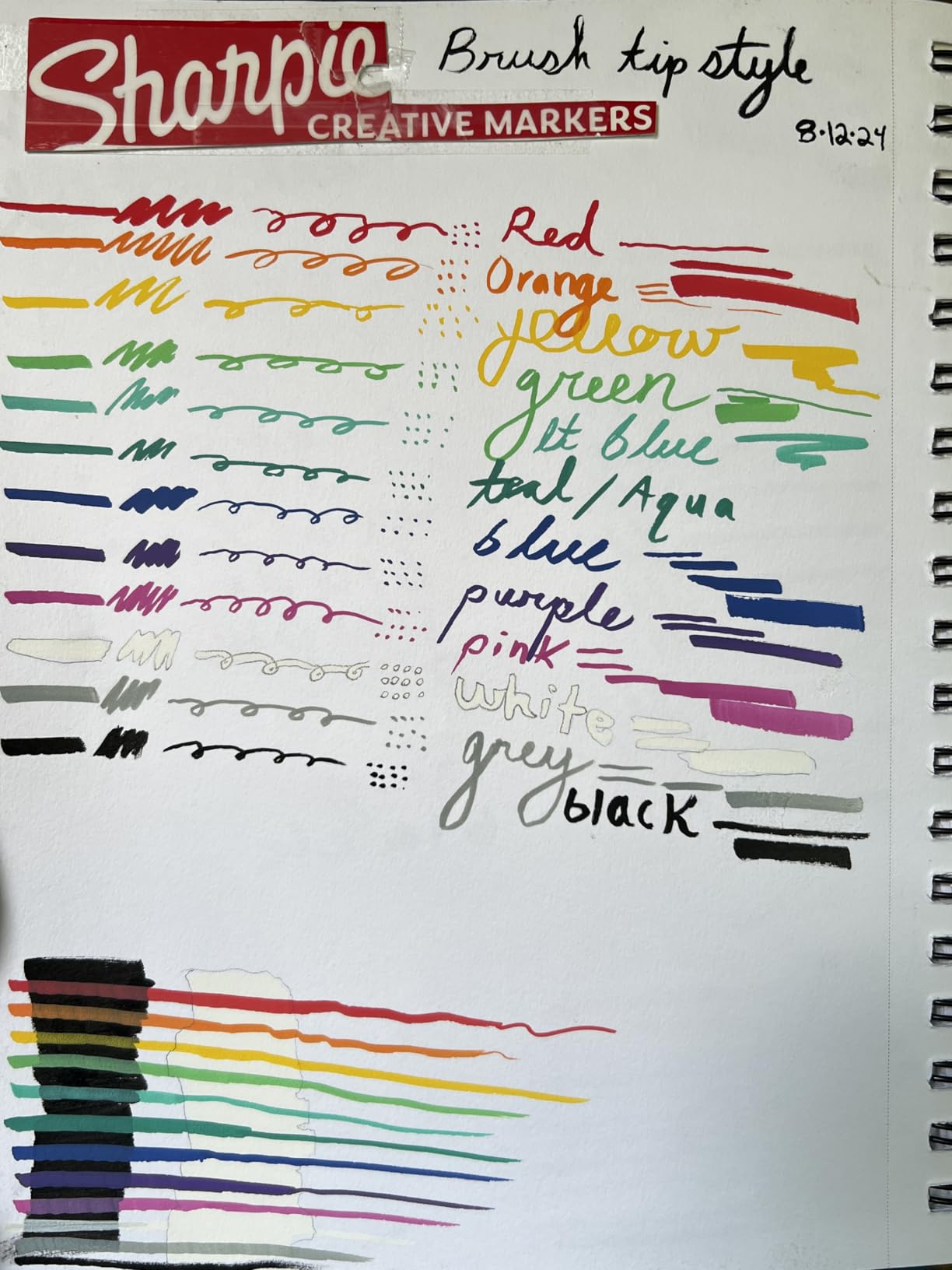 Sharpie Creative Markers, Water-Based Acrylic, Bullet Tip, Assorted Colors, 12 Count - Arts & Crafts, Kids Activity, School Classroom; Works on Paper, Metal, Wood, Ceramic, Glass, Rock, Canvas customer photo 1
