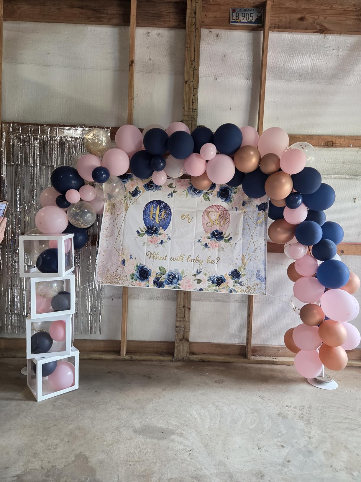 Balloon Arch Kit, 7.4ft Balloon Arch Stand Frame with Base: for Wedding Baby Shower Birthday Party Decorations customer photo 2