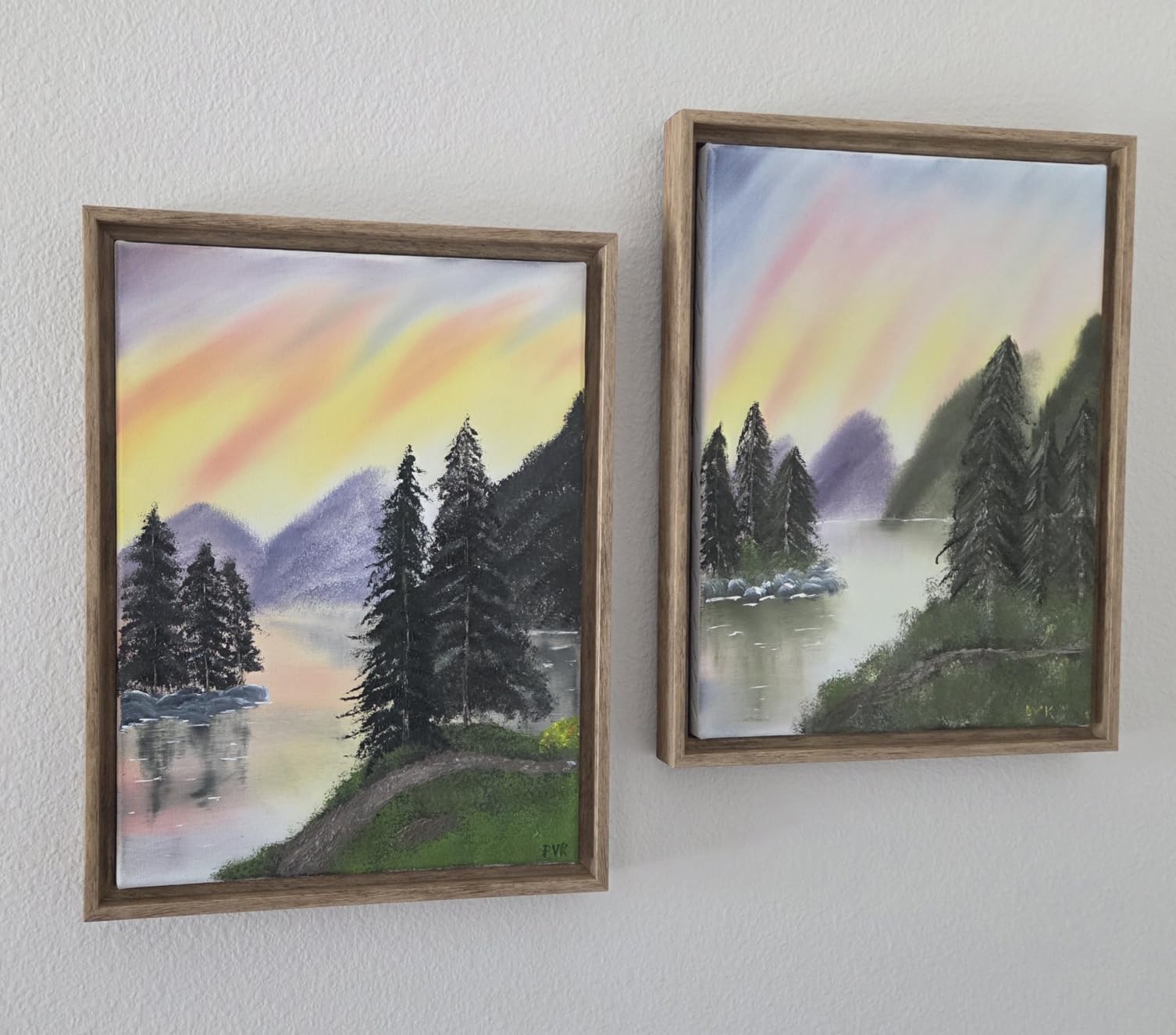 MCS Canvas Float Frames 18x24 Frame, Black Frame for Finished Canvases, Vertical & Horizontal Wall Hanging Large with Adhesive for Canvas Paintings (1-Pack) customer photo 1