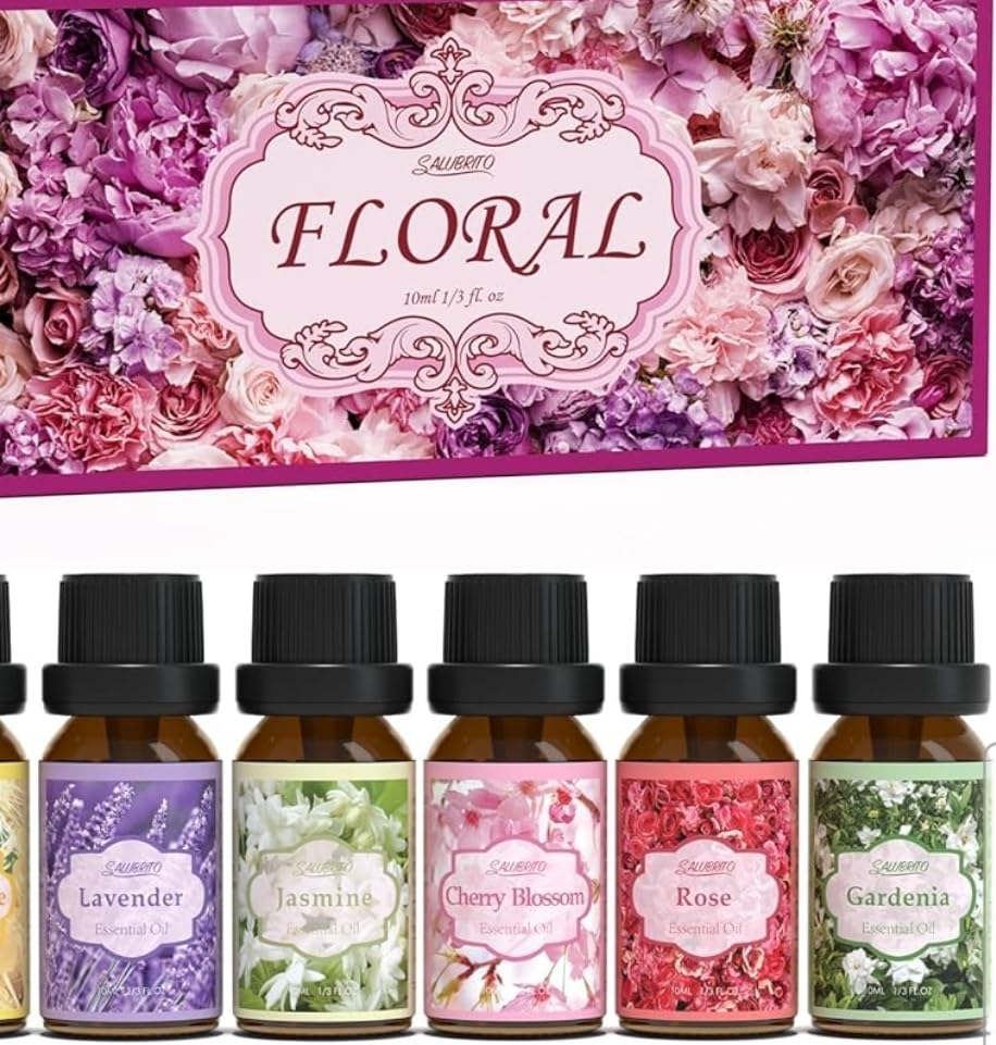 SALUBRITO Clean Diffuser Oils Set, Premium Essential Oils Set for Diffuser, Candle, Soap Making, Fresh Cotton, Clean Home, Fresh Linen, Soft Powder, Blossom Soap, Mint, Fragrance Oil customer photo 2