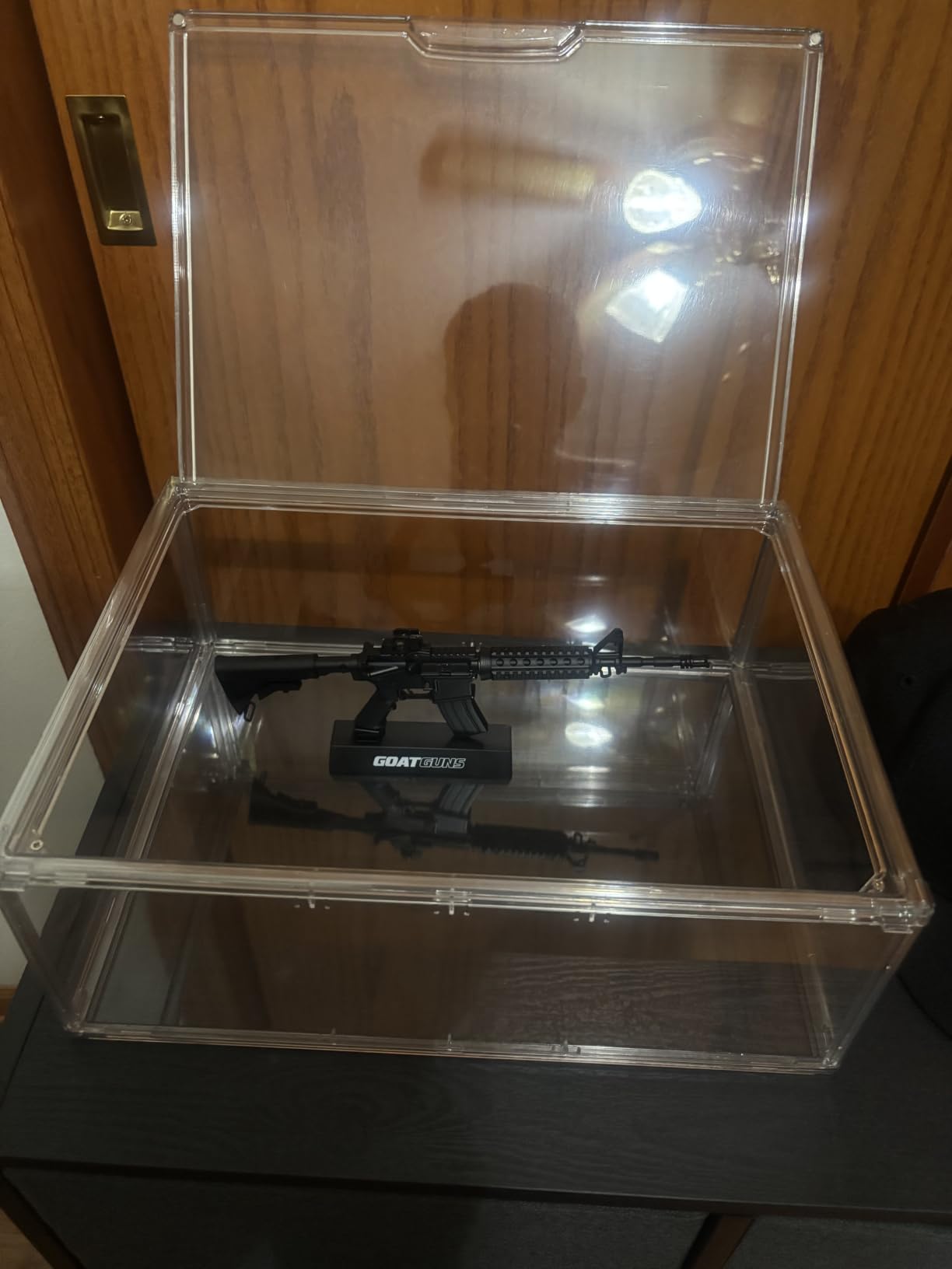 3 Tiers Clear Display Case for Figures, Acrylic Storage Organizers Box with Magnetic Door, Wall-Mounted Dustproof Showcase for Collectibles Action Figure customer photo 2