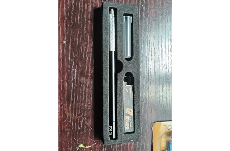 stedi Craft Hobby Knife Kit, Model Hobby Making Tools, All Metal Precision Craft Knife with 20PCS Blades for Gundam, Scale Military Model, 3D Resin Parts | Precision Craft Knife with 20PCS Blades for Gundam, Scale Military Model, 3D Resin Parts Black customer photo 1
