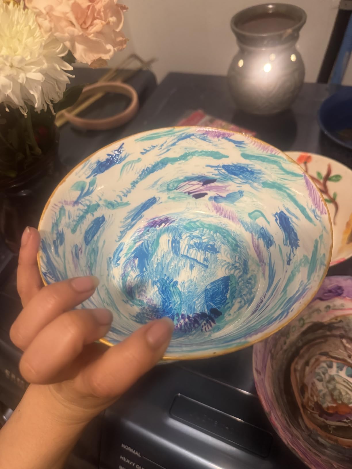 Glass Paint, Bearals 18 Colors Stained Glass Paint, Paint for Glass, Glass Paints for Glass Painting, Non Toxic Glass Paint for Wine Glasses, Light Bulbs, Windows and Ceramics (0.85 fl.oz) customer photo 2
