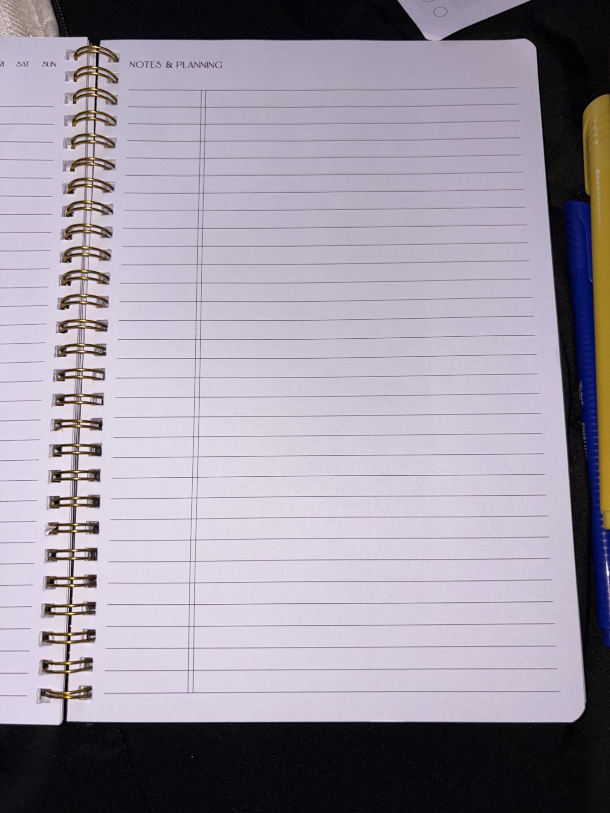 Undated Weekly Planner, A5 To Do List Notebook with Goal and Habit Tracker | 5.8