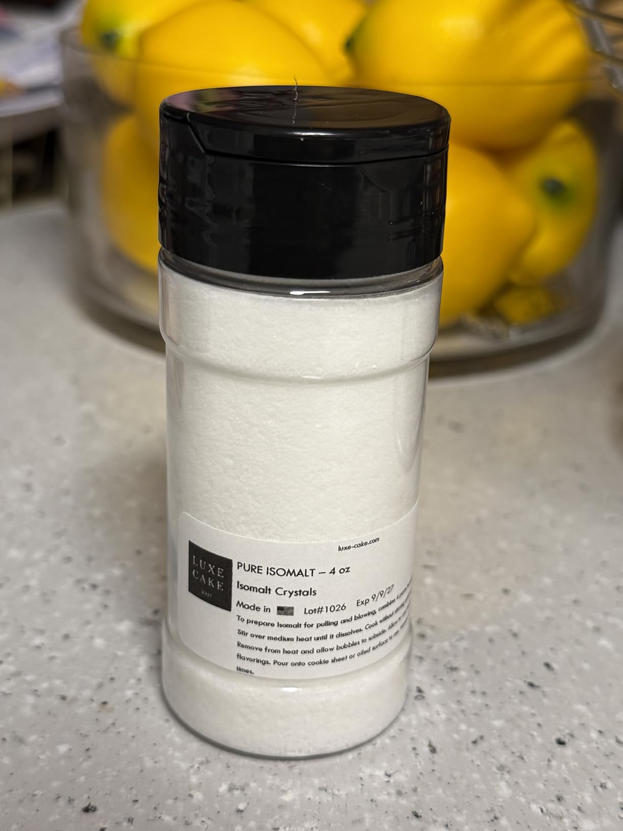 PURE ISOMALT CRYSTALS, 4 Ounces, Organic Pulled Sugar, Vegan, Kosher Certified customer photo 1