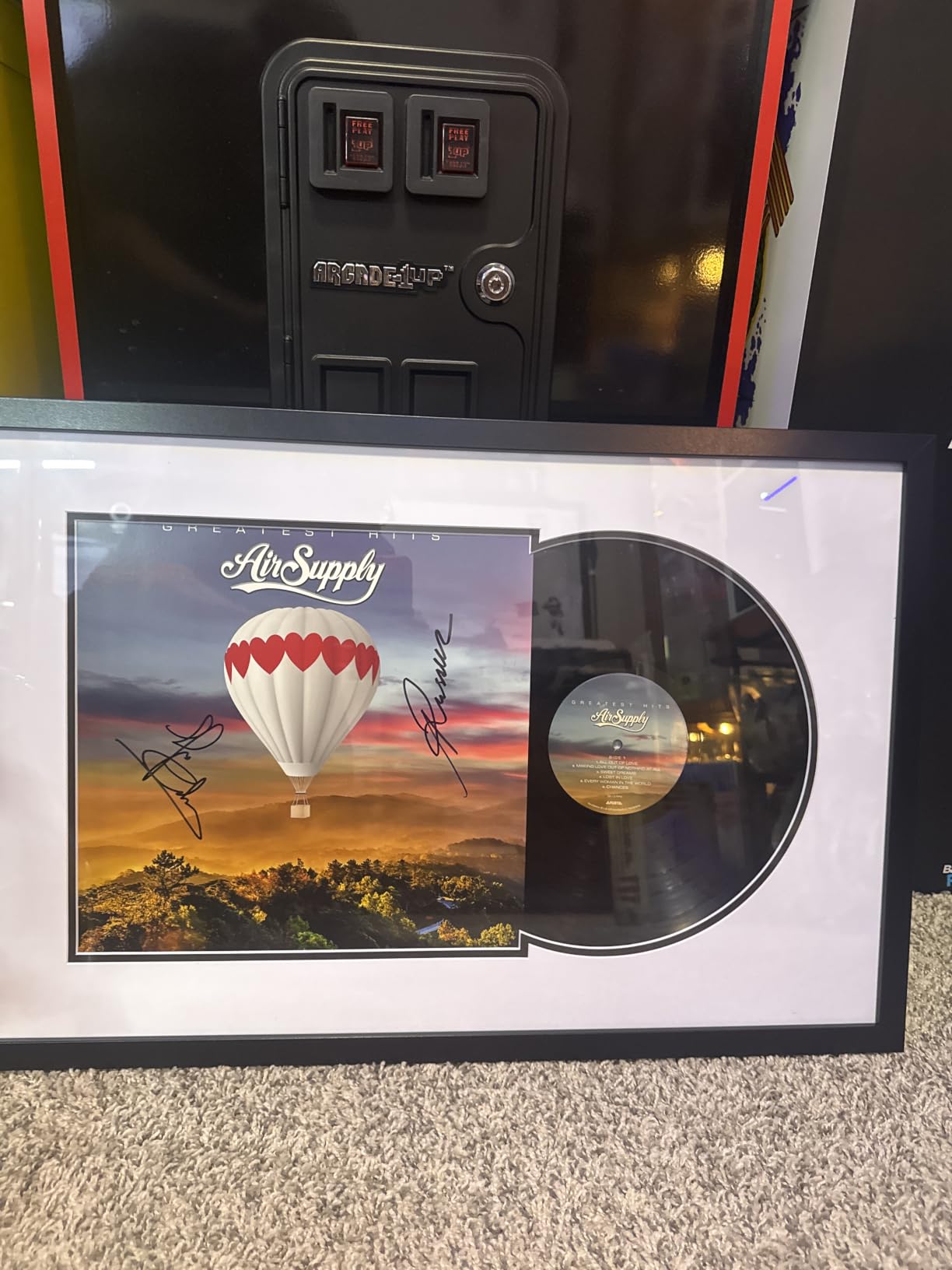 Americanflat 25x16.5 Record Album Frame with Shatter-Resistant Glass - Use as 12.5x12.5 Album Cover Frame with Mat - Brooklyn Portrait Collection - Engineered Wood Frames for Wall - Black customer photo 1